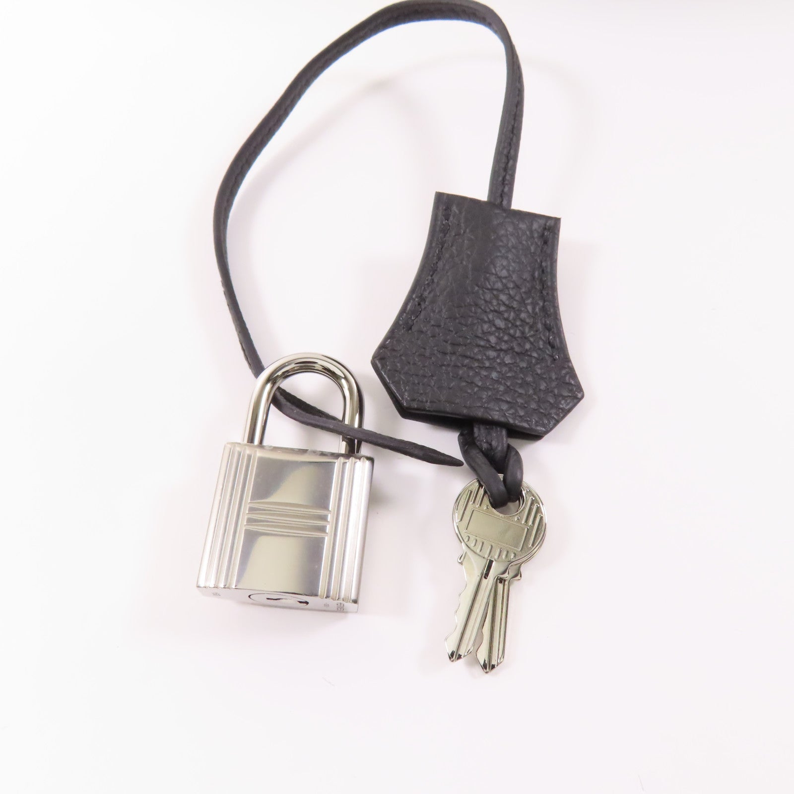 HERMES Togo皮革Hac A Dos PM銀扣背包Noir