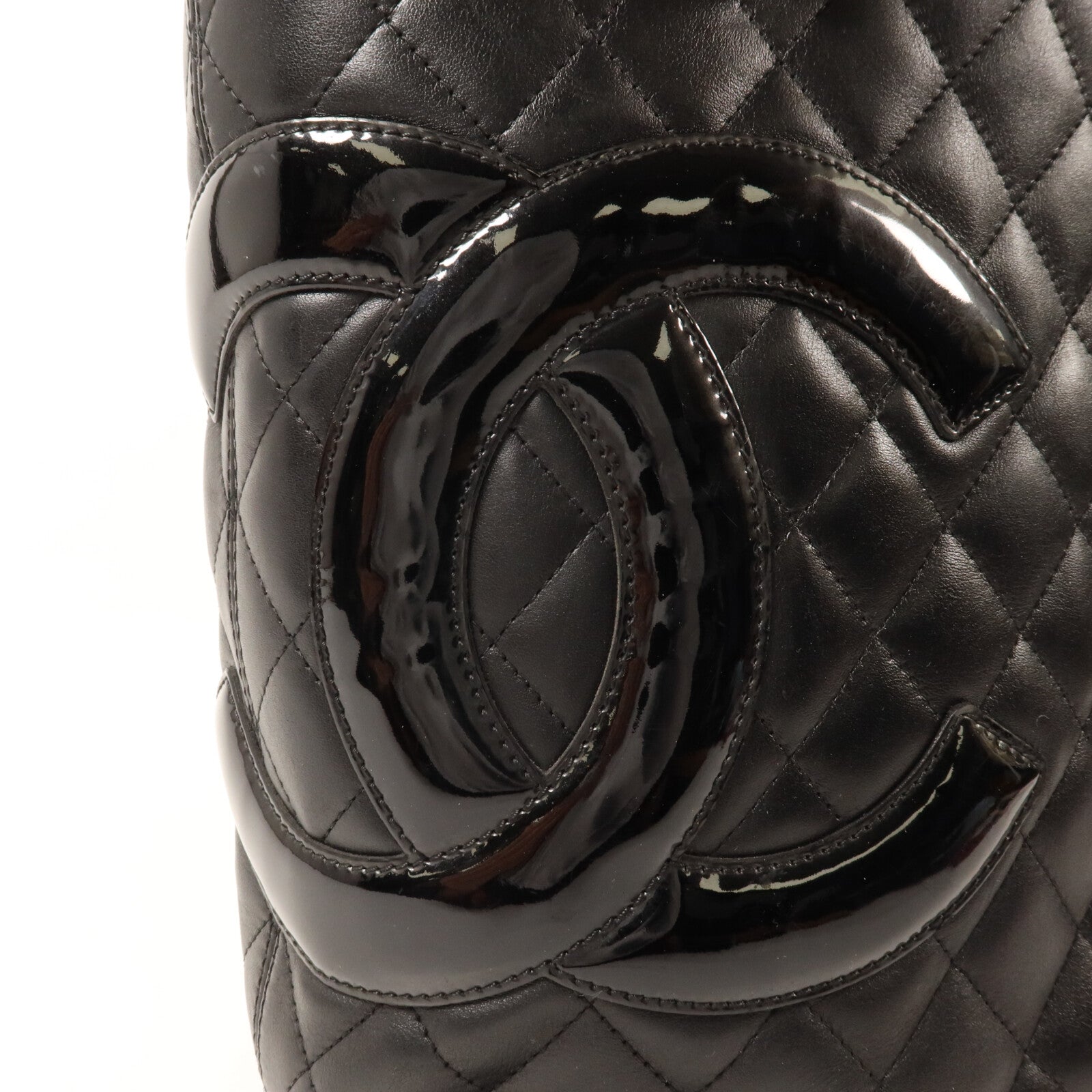 CHANEL 牛皮皮革/塗層皮革Cambon Line Medium Tote手挽袋