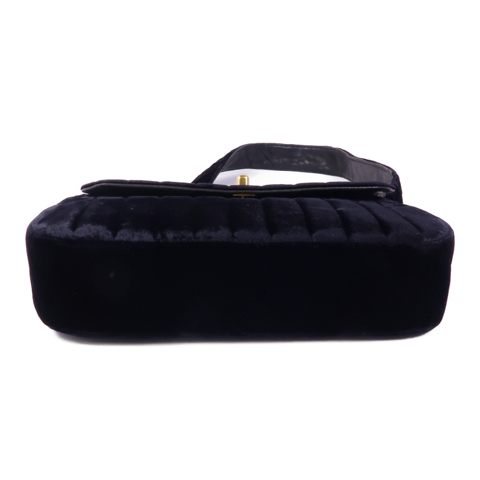 CHANEL 天鵝絨Vintage Velvet Shoulder金扣肩背袋