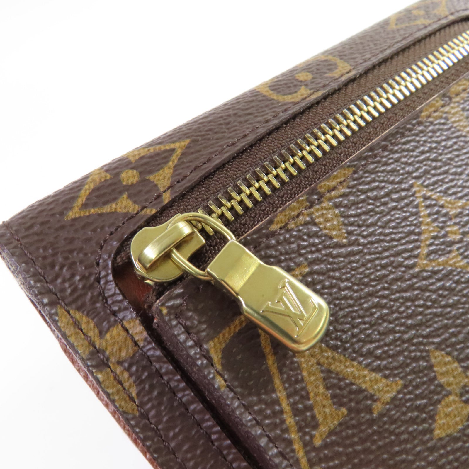 LOUIS VUITTON Monogram Portefeuille Koala Trifold Wallet金扣短錢包啡色