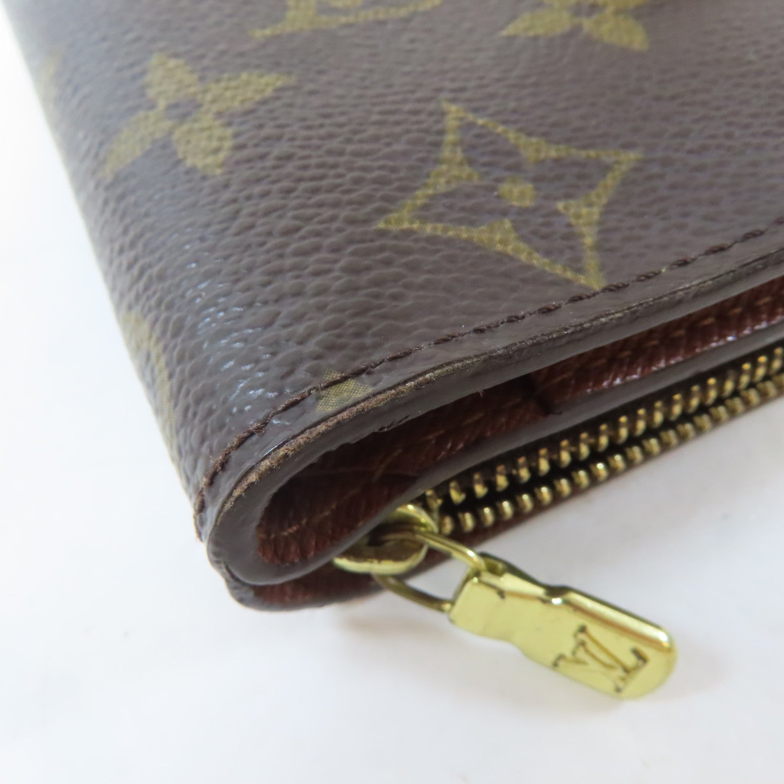LOUIS VUITTON Monogram Wallet金扣錢包啡色
