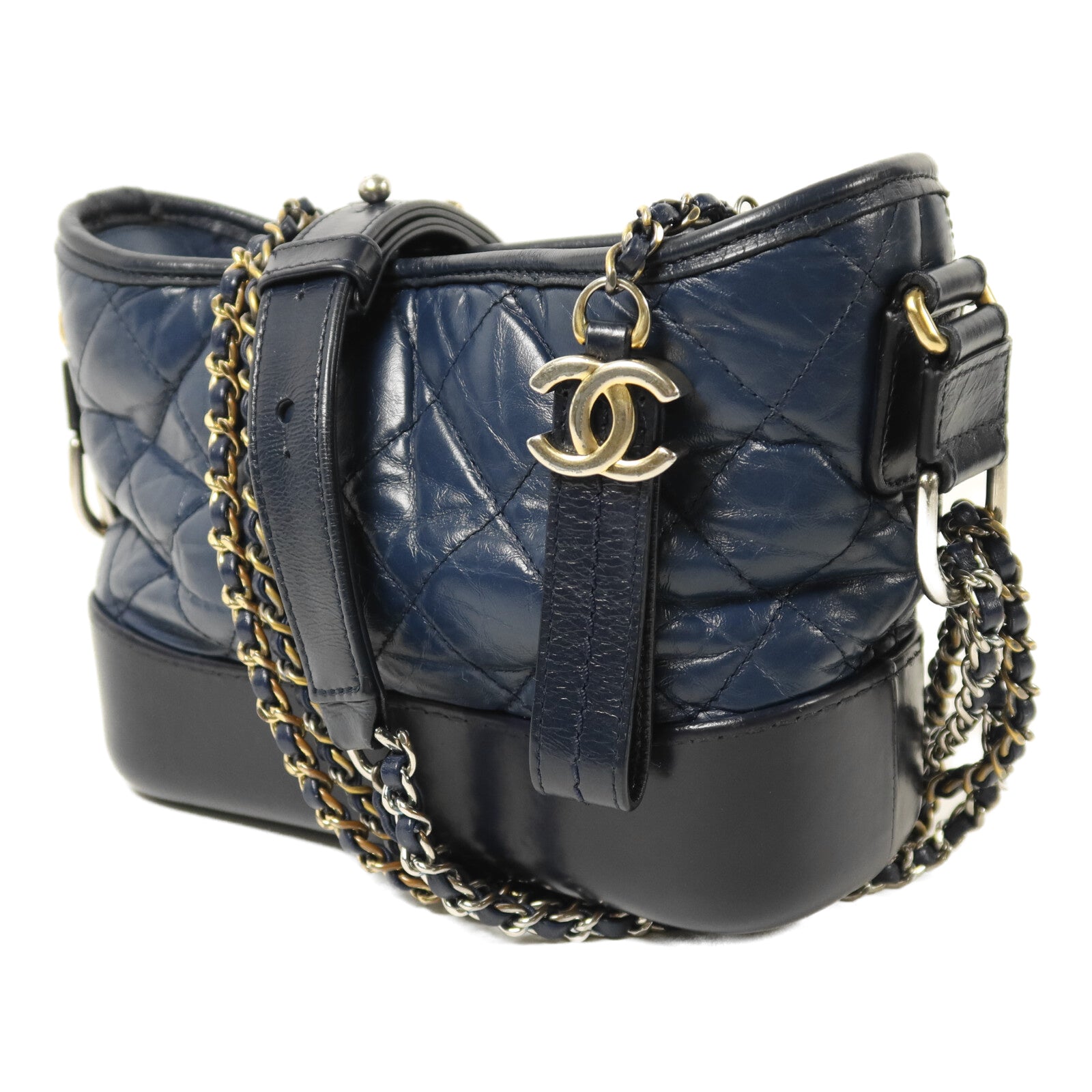CHANEL 牛皮皮革Gabrielle Small鏈帶肩背袋