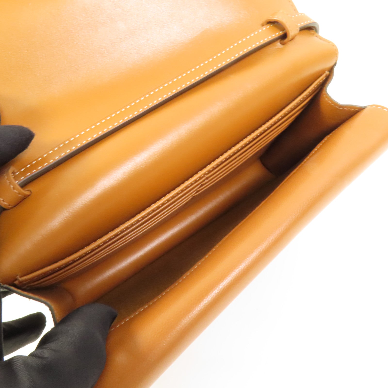 CELINE 塗層帆布Tripmphe Wallet On Strap金扣肩背袋