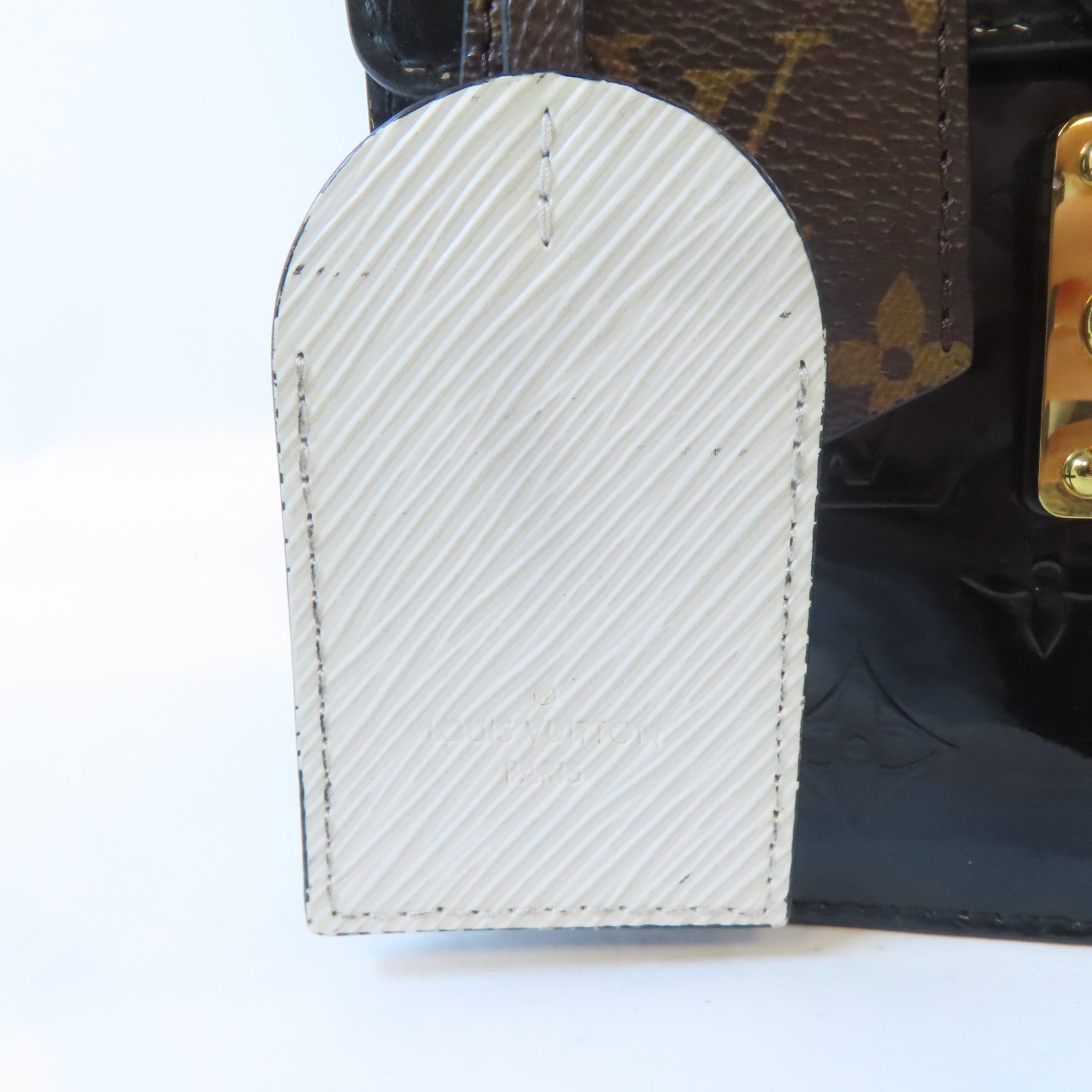 LOUIS VUITTON Vernis/Monogram/Epi Spring Street Bag金扣手挽肩背兩用袋黑色/啡色/白色