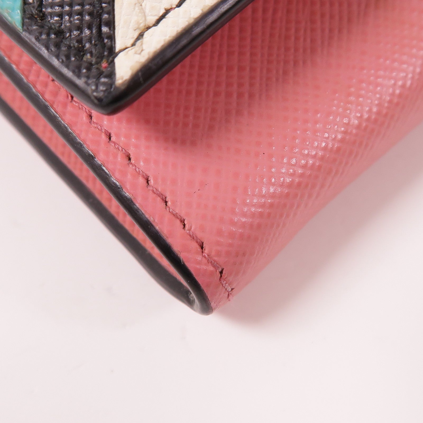 PRADA 牛皮皮革Long Wallet金扣長錢包