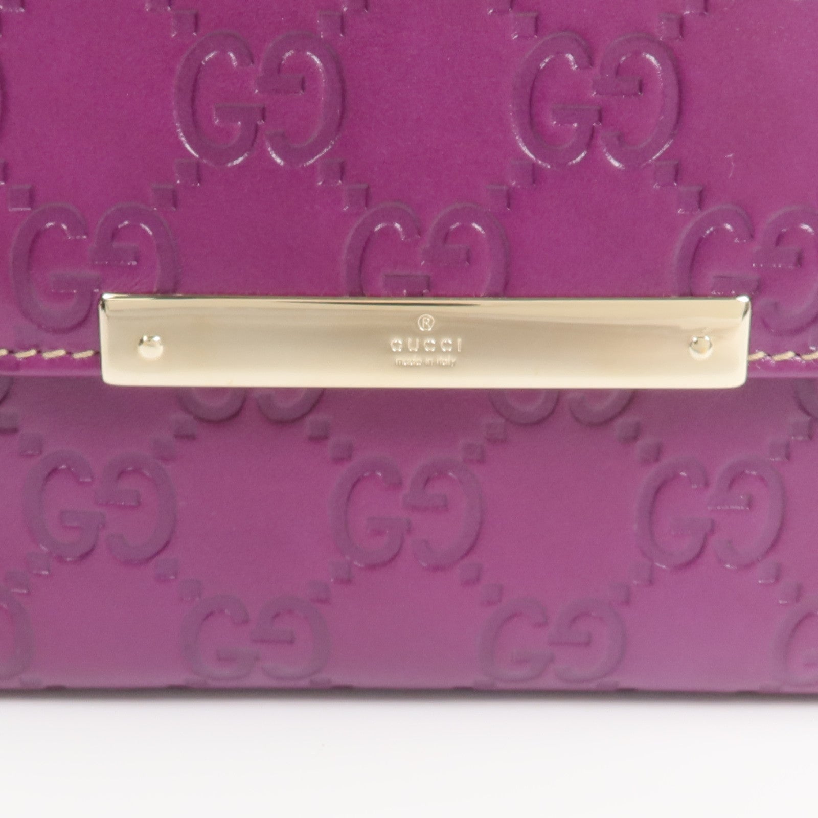 GUCCI 牛皮皮革Fold Wallet錢包