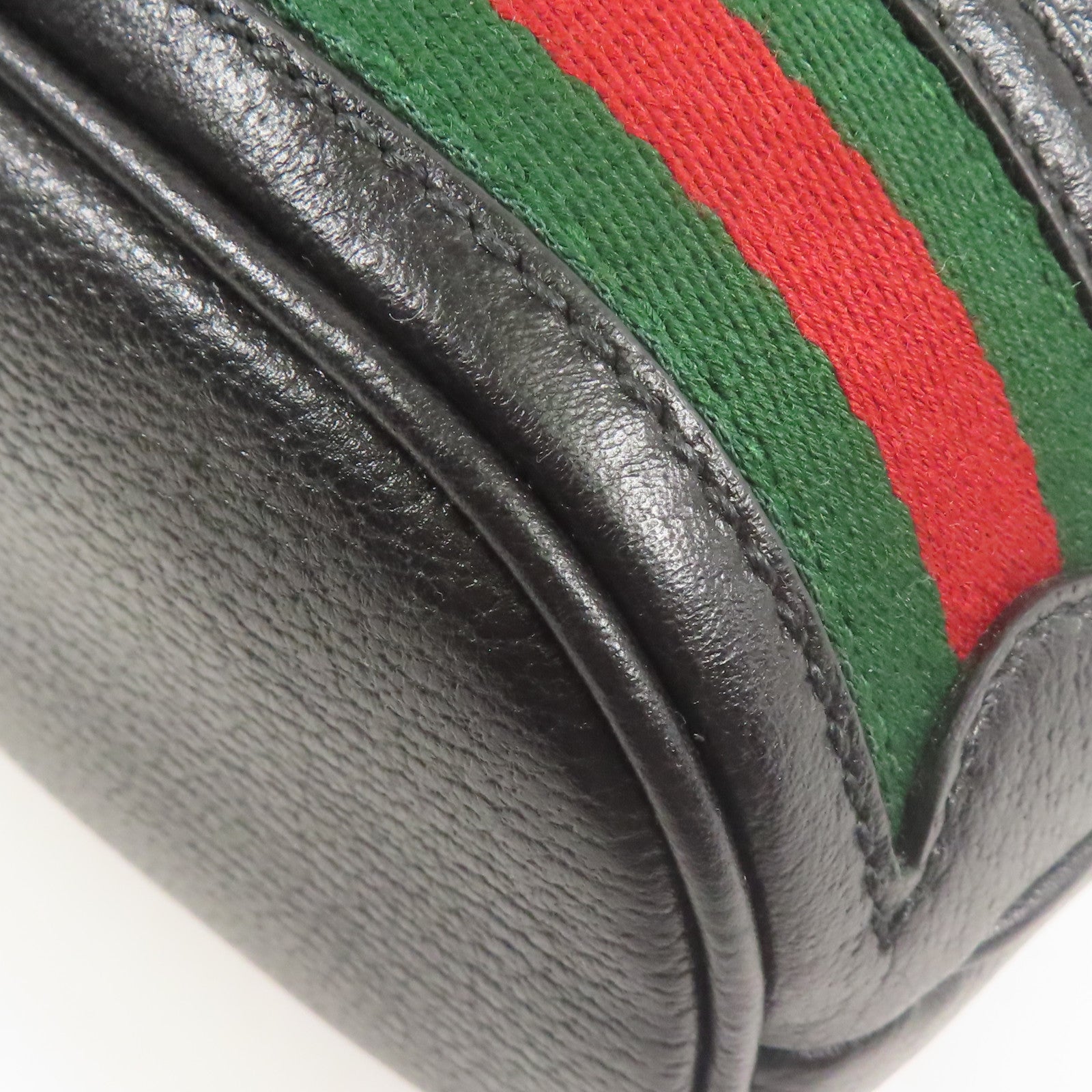 GUCCI GG GHW 2way Shoulder Bag 719884 Calfskin Leather Black