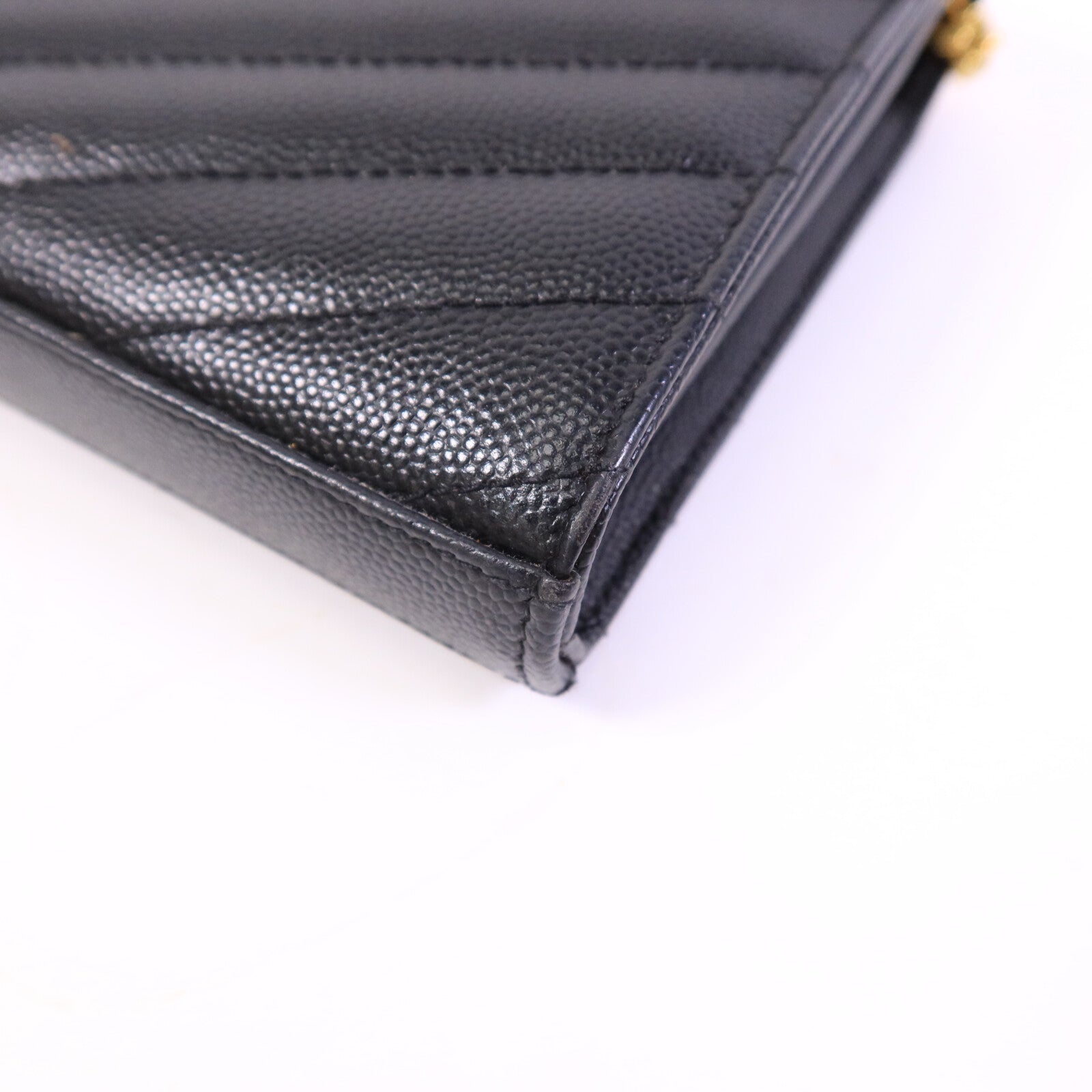 SAINT LAURENT 牛皮皮革Cassandre Envelope鏈帶肩背袋