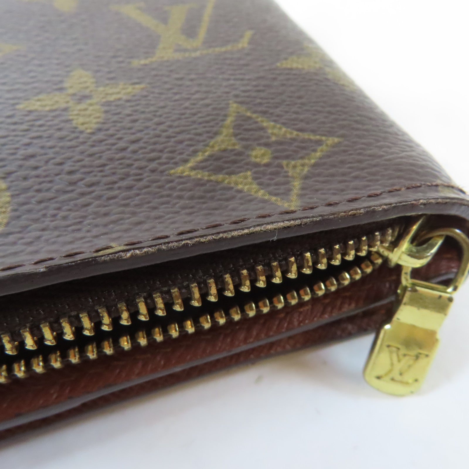 LOUIS VUITTON Monogram Wallet金扣錢包啡色