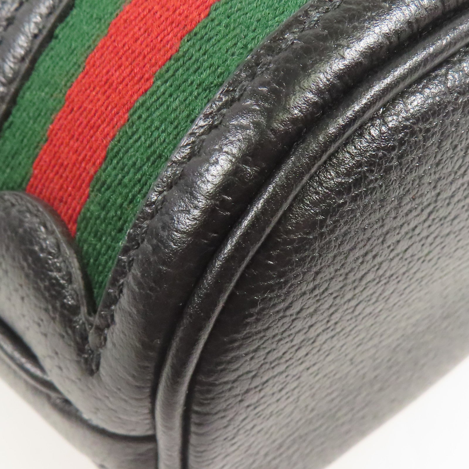 GUCCI GG GHW 2way Shoulder Bag 719884 Calfskin Leather Black