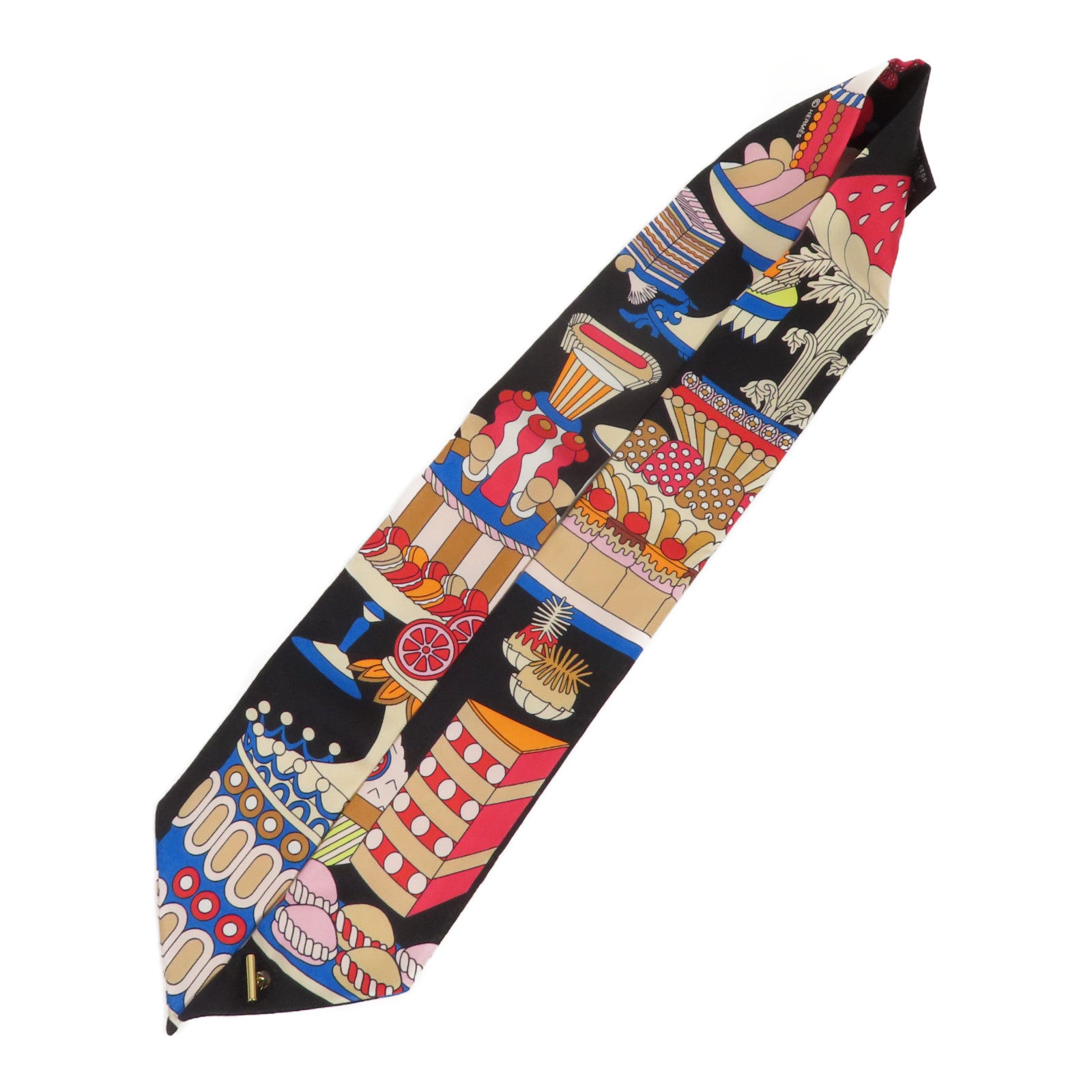 HERMES 絲質Twilly絲巾