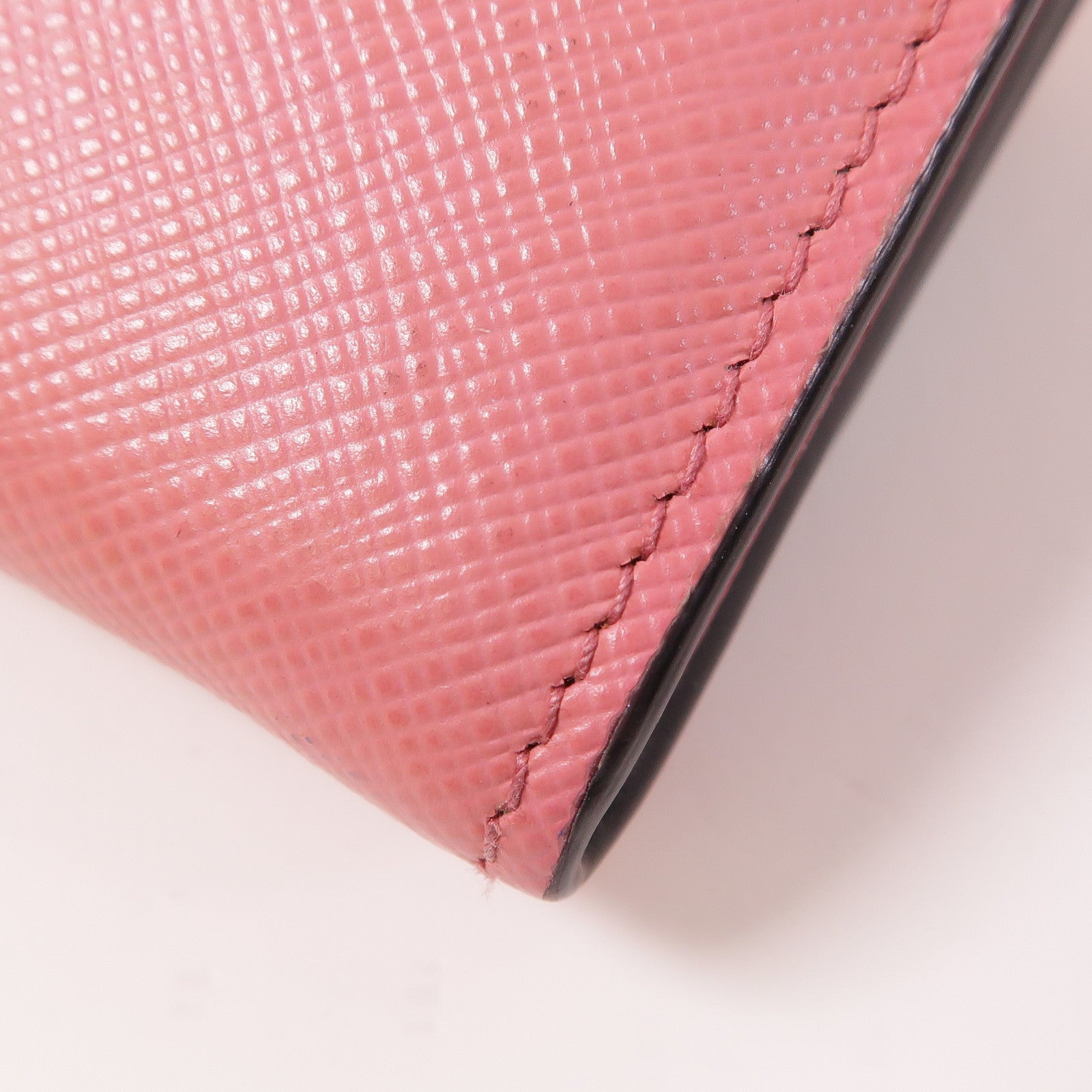 PRADA 牛皮皮革Long Wallet金扣長錢包