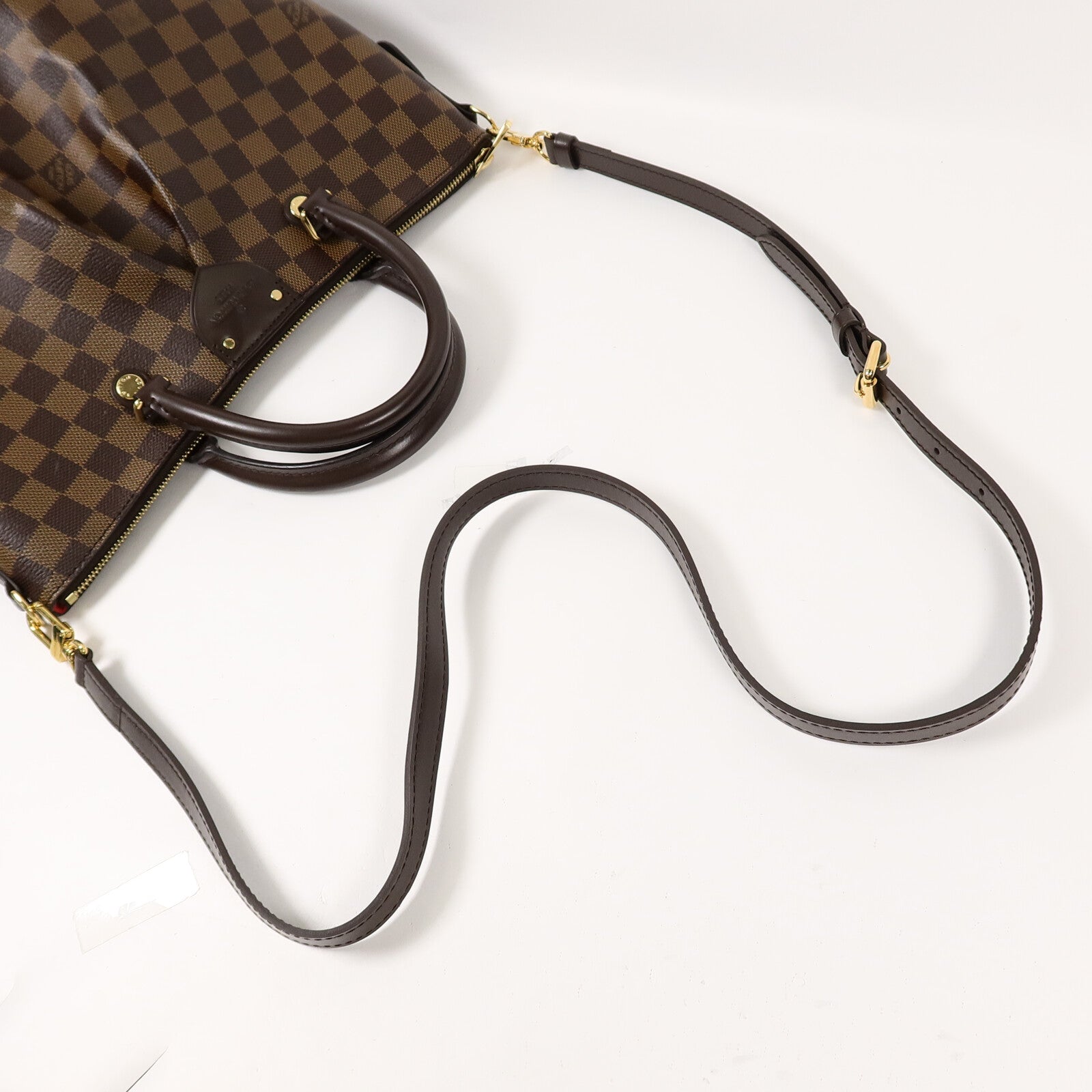 LOUIS VUITTON Damier Ebene Siena MM手挽肩背兩用袋