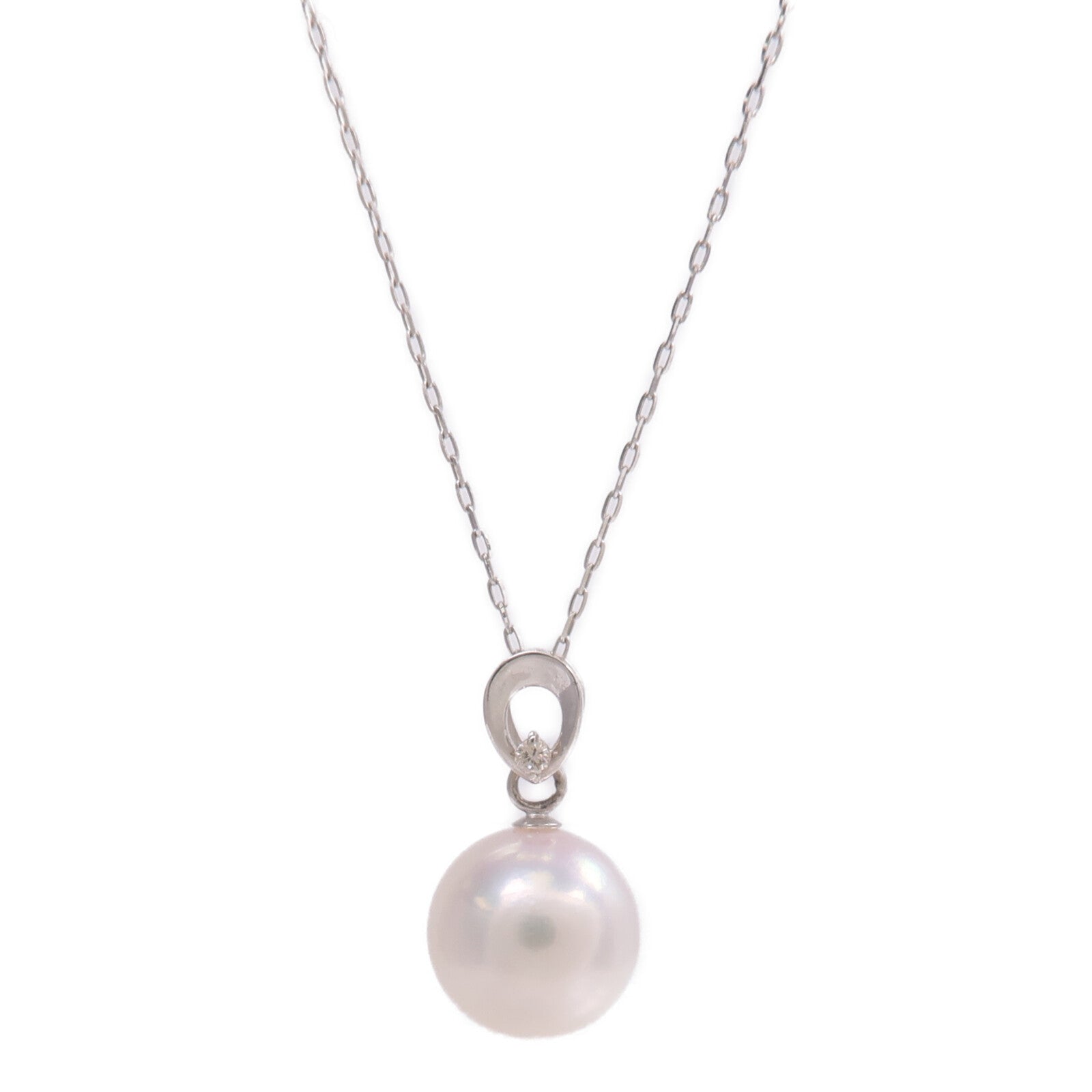 JEWELRY 18K白金Pearl Diamond Necklace珍珠/鑽石項鍊