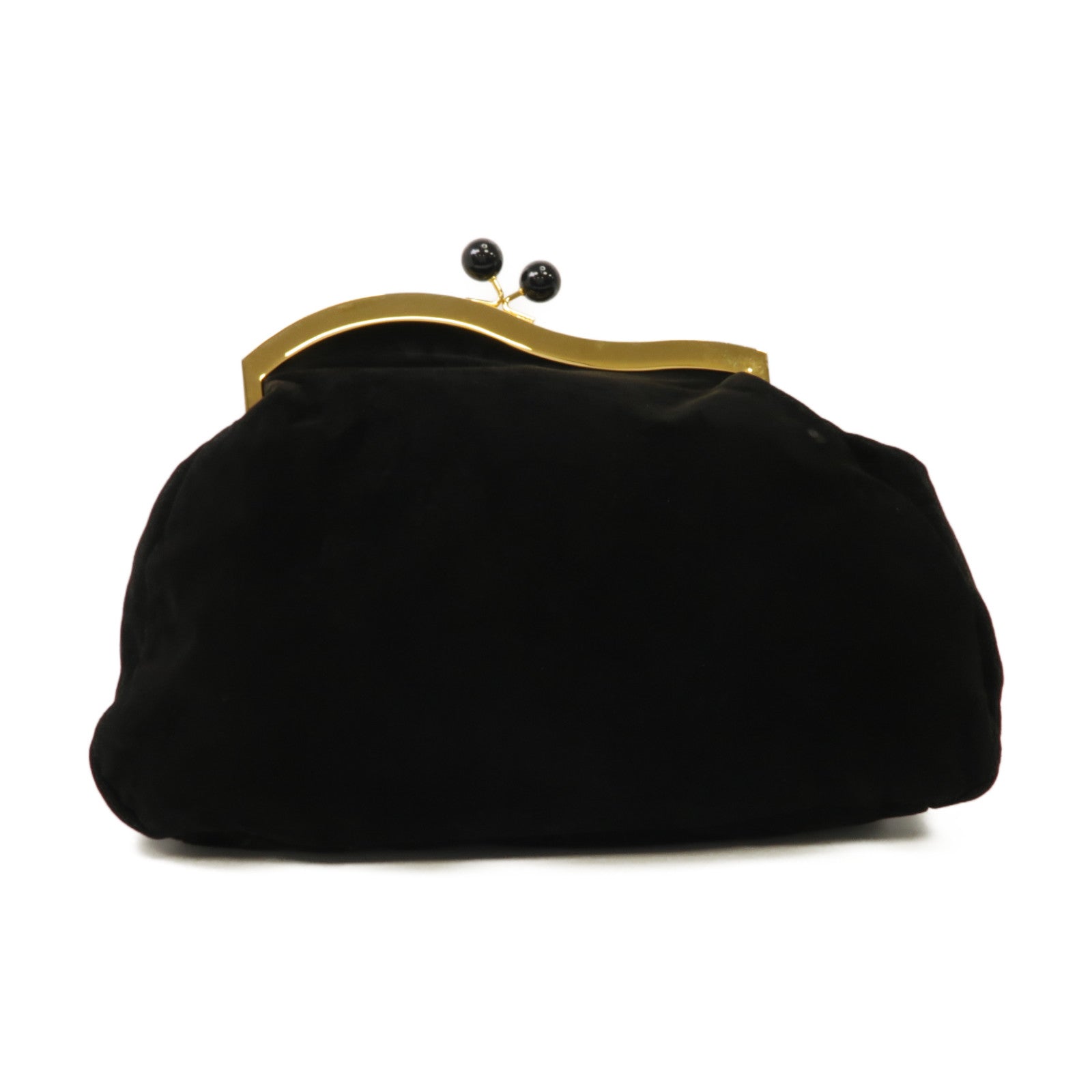 Miu Miu 麂皮皮革Shoulder Bag金扣肩背袋黑色