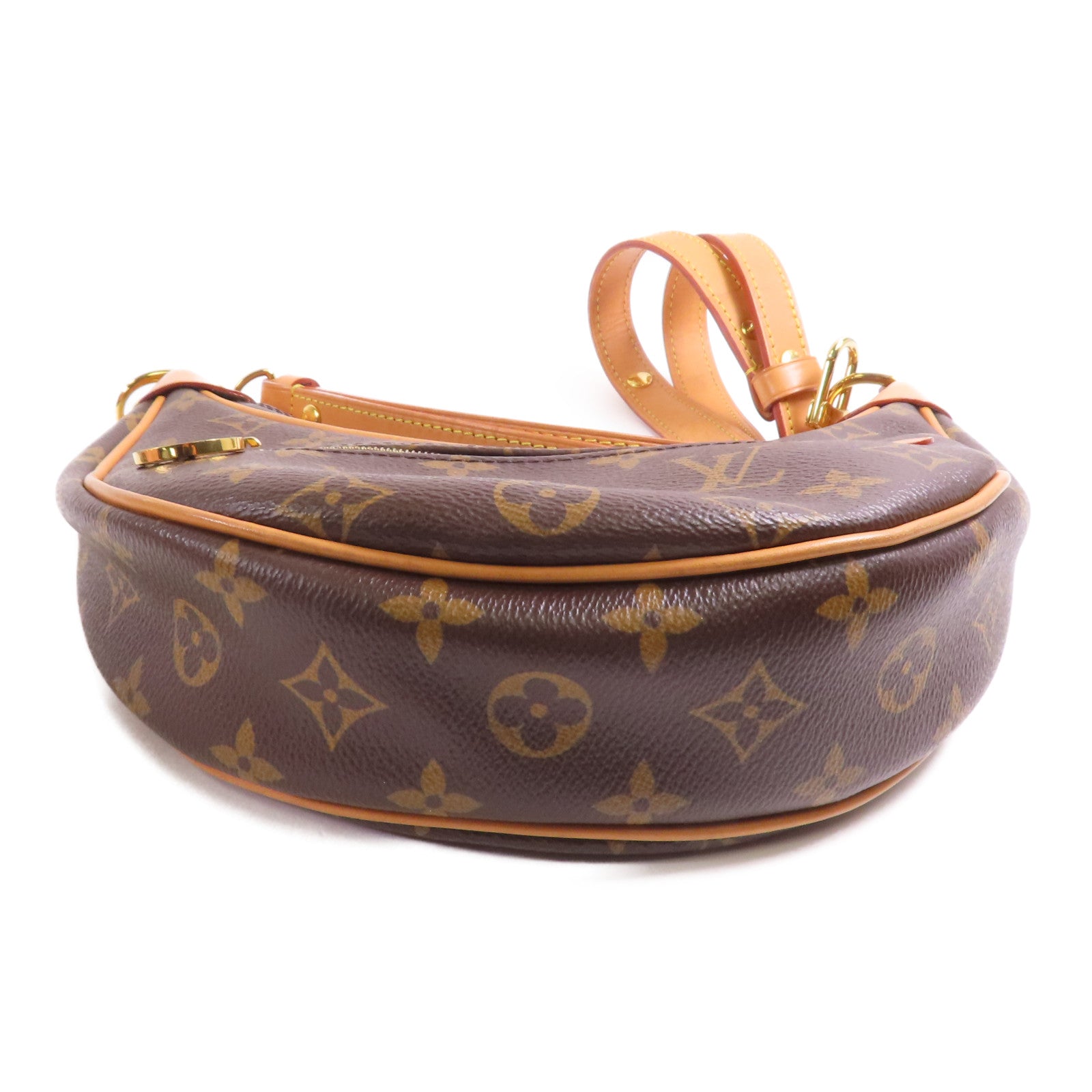 LOUIS VUITTON LV GHW Loop 2 Way Shoulder Bag M81098 Monogram Brown