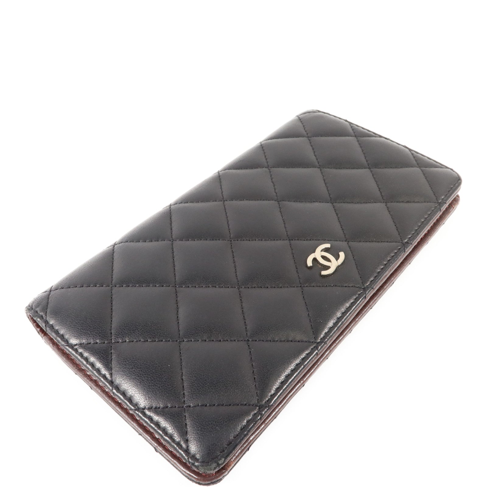 CHANEL 羊皮皮革Long Bifold Wallet長錢包