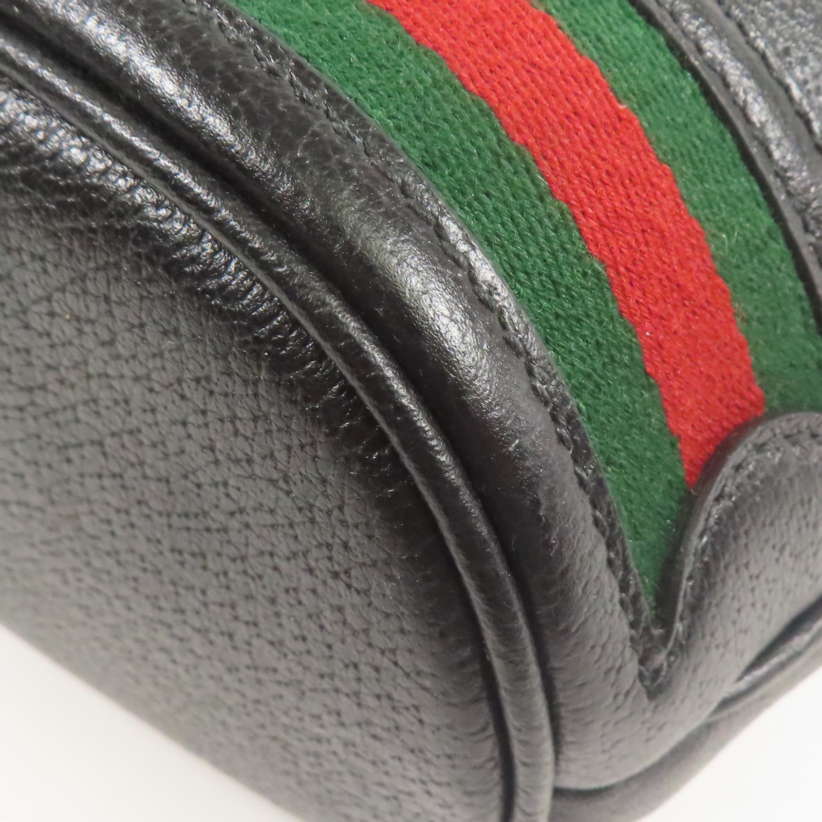 GUCCI GG GHW 2way Shoulder Bag 719884 Calfskin Leather Black