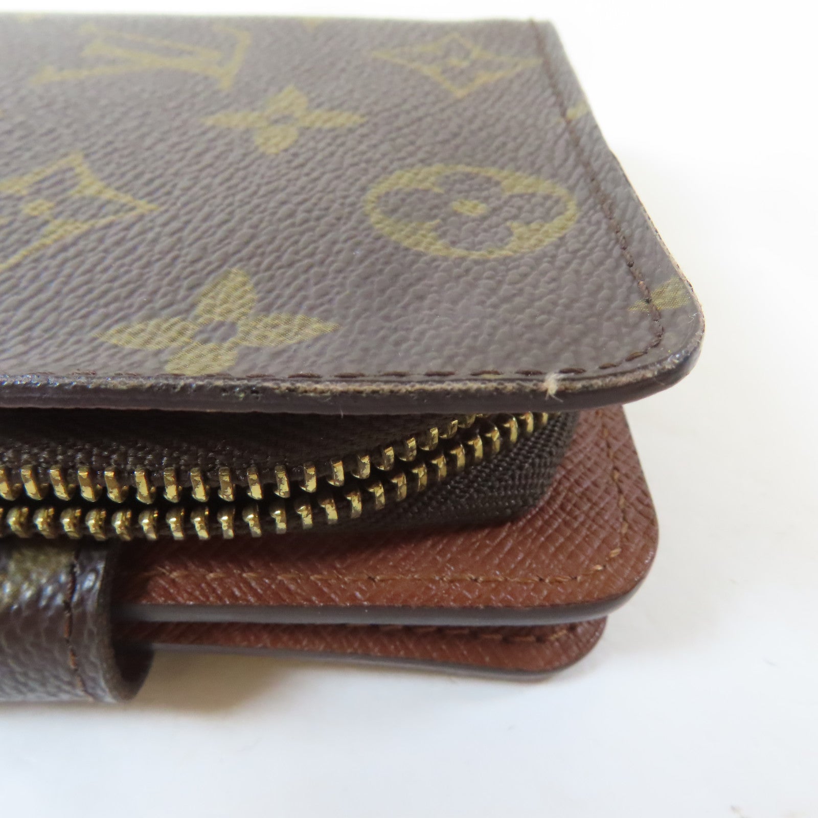 LOUIS VUITTON Monogram Wallet金扣錢包啡色