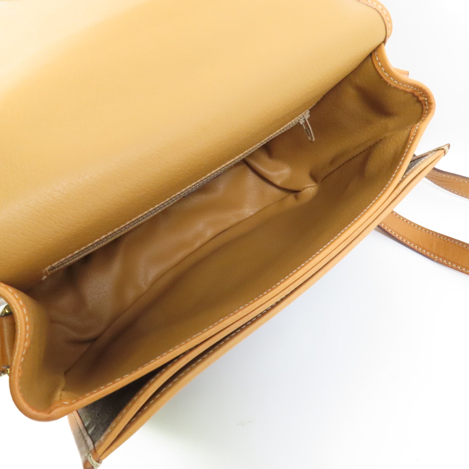 CELINE 塗層帆布Vintage Shoulder Bag金扣肩背袋