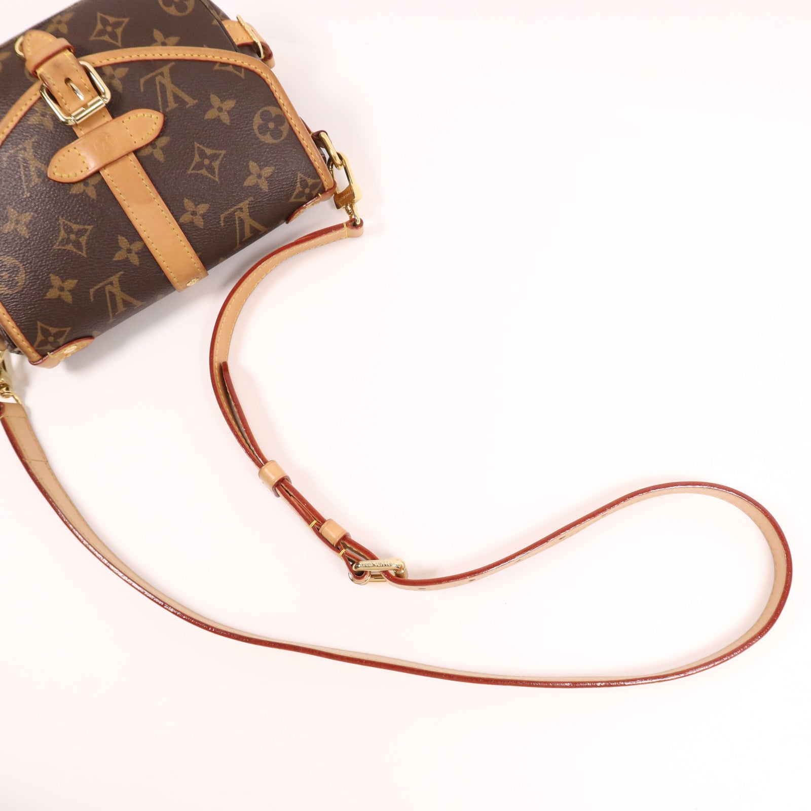 LOUIS VUITTON Monogram Saumur BB金扣手挽肩背兩用袋