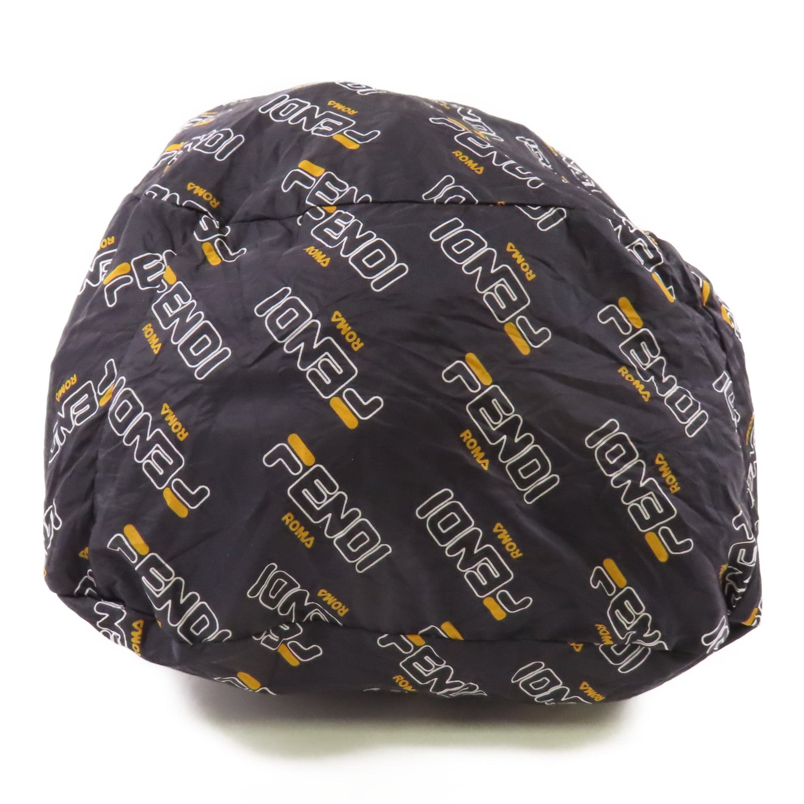 FENDI 尼龍/牛皮皮革Backpack Charm金扣掛飾