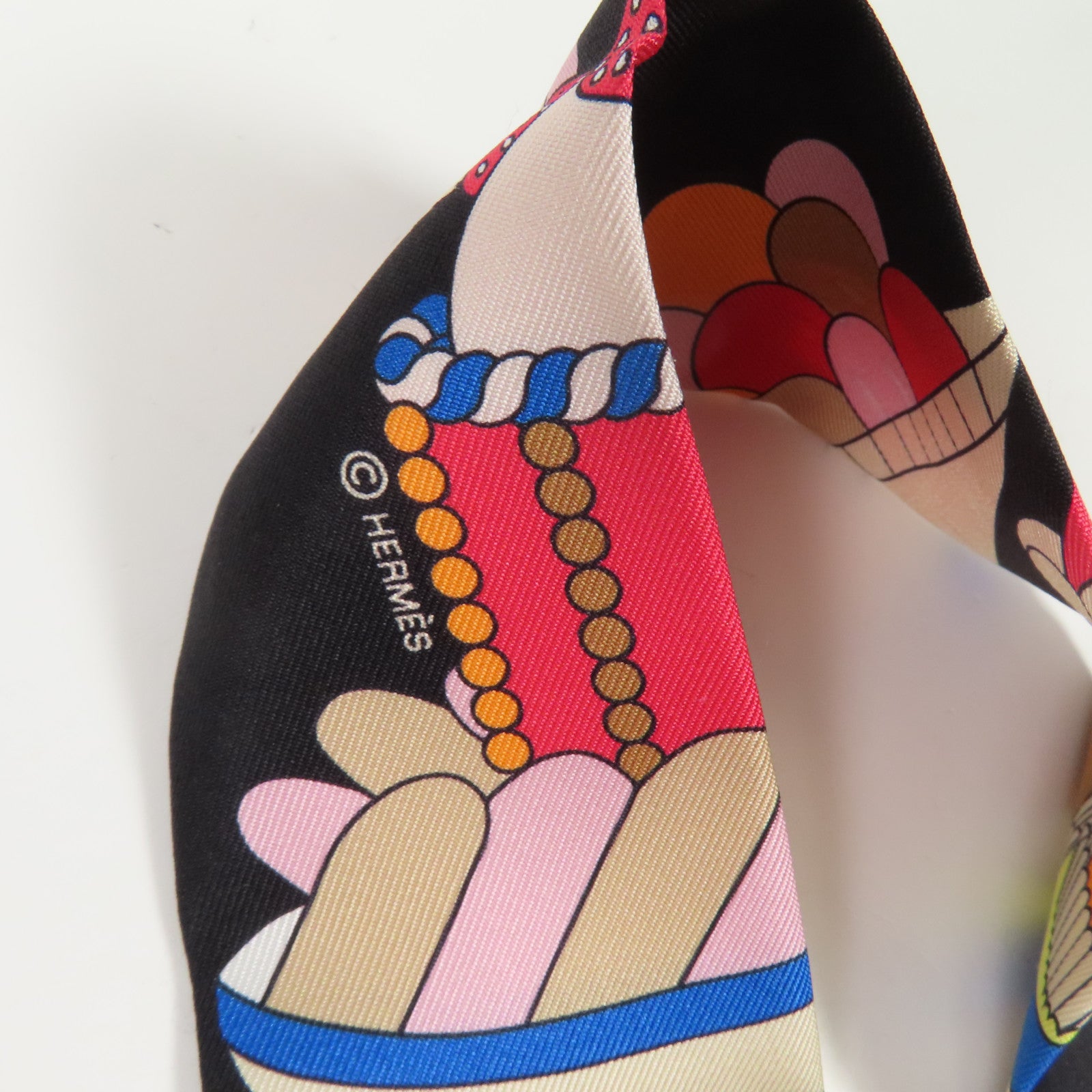 HERMES 絲質Twilly絲巾