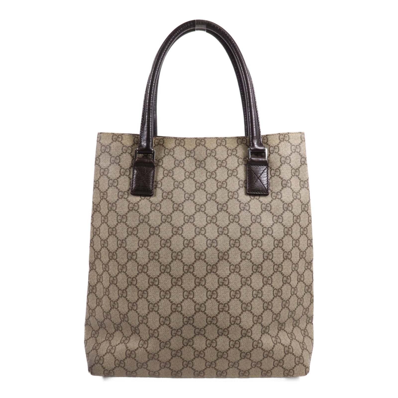 GUCCI 塗層帆布Tote Bag銀扣手挽袋