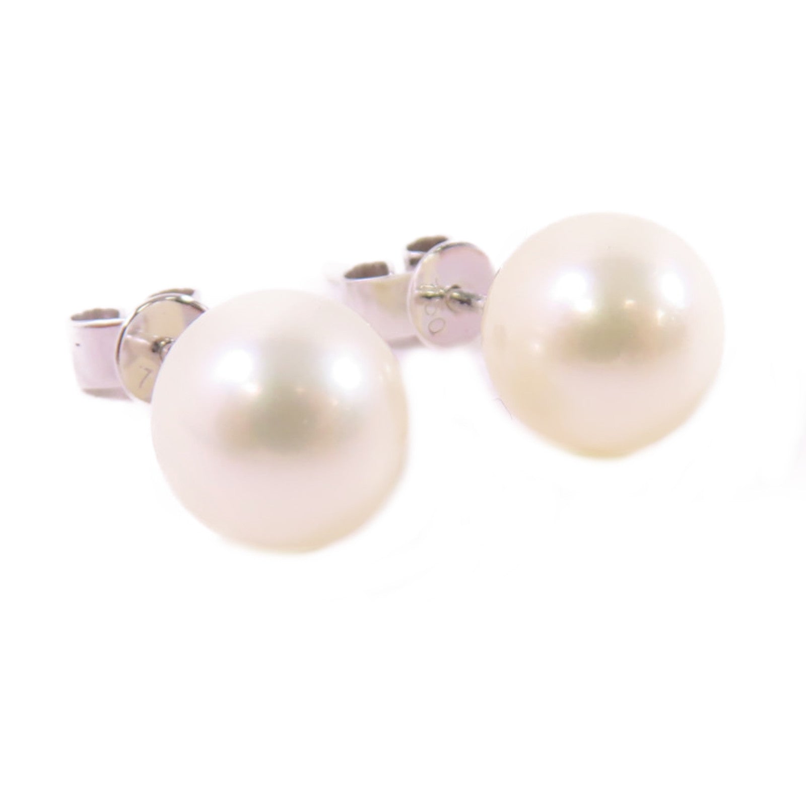 JEWELRY 18K白金/珍珠Pearl Earrings耳環珍珠白色