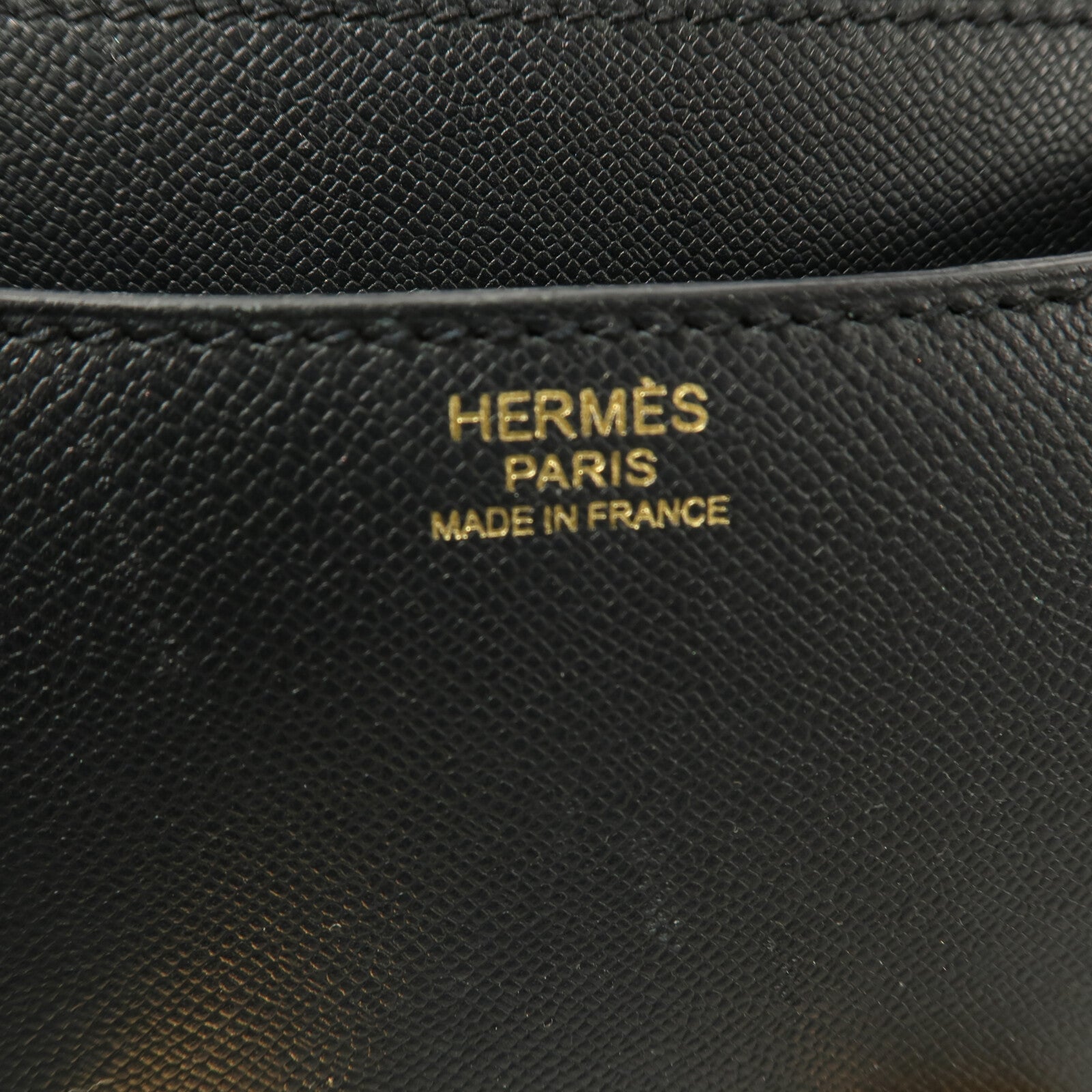 HERMES Epsom皮革Constance 24肩背袋Bleu Nuit