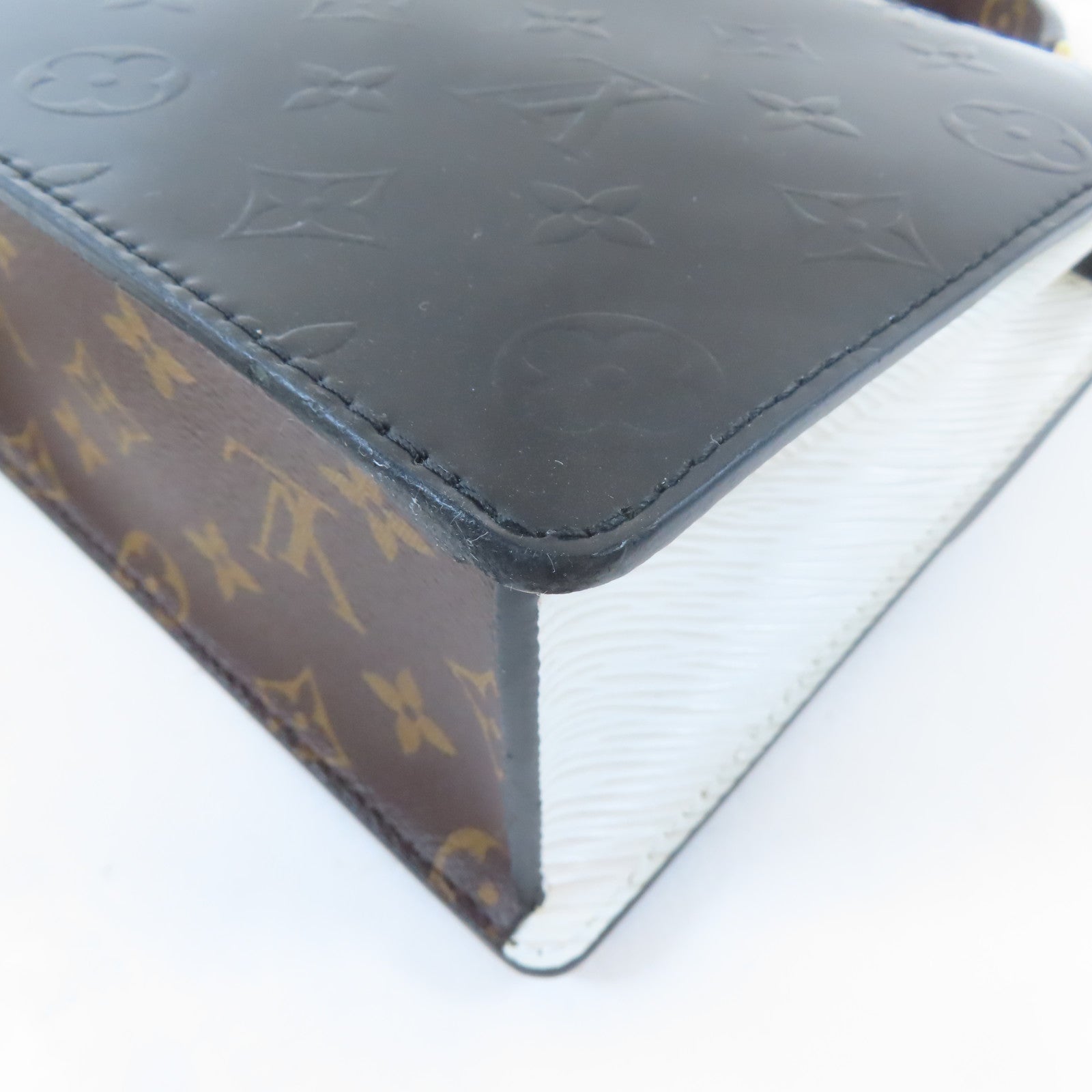LOUIS VUITTON Vernis/Monogram/Epi Spring Street Bag金扣手挽肩背兩用袋黑色/啡色/白色