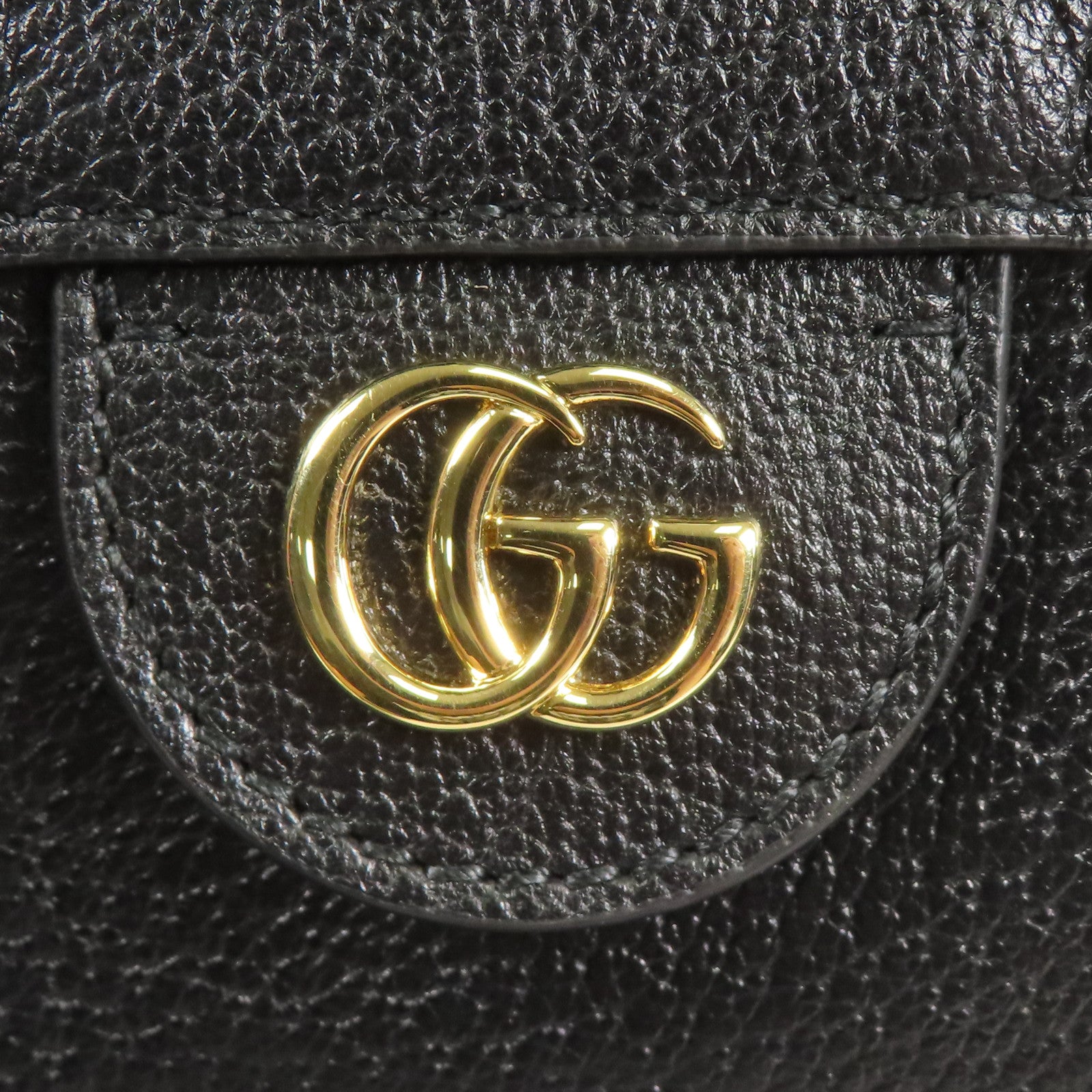 GUCCI GG GHW 2way Shoulder Bag 719884 Calfskin Leather Black