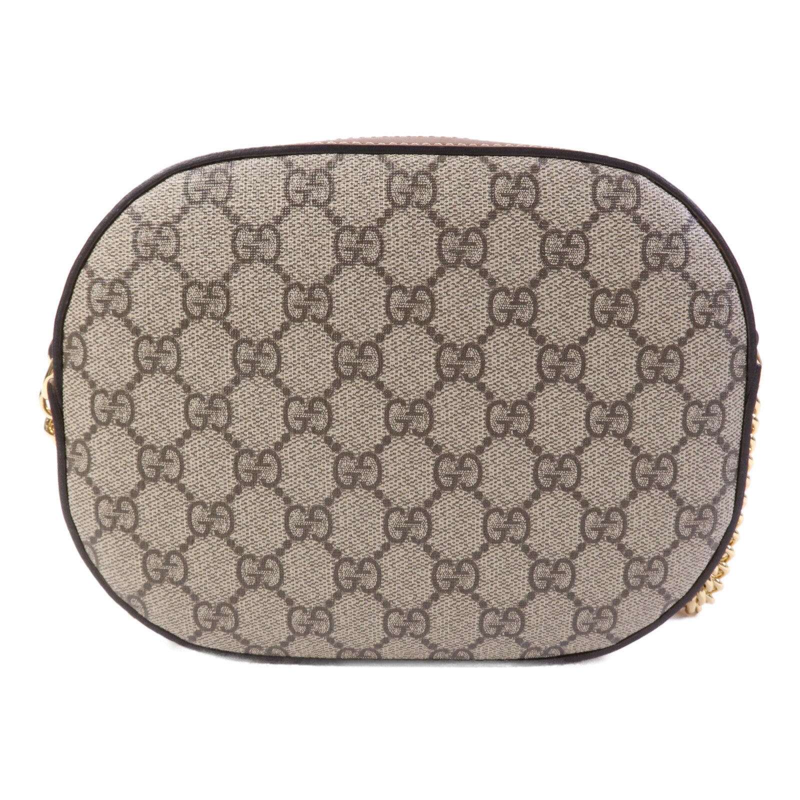 GUCCI 塗層帆布Shoulder Bag金扣肩背袋