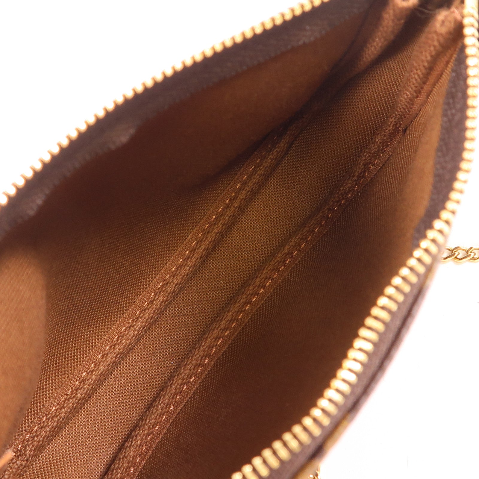 LOUIS VUITTON Monogram Mini Pochette Accessoires金扣手挽袋