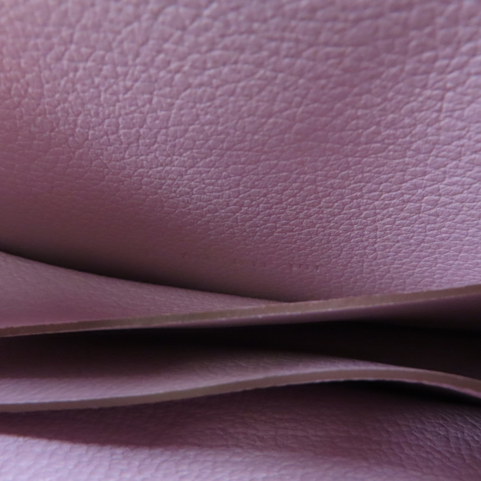 HERMES Ever Colour皮革Roulis Silm銀扣錢包Mauve Pale
