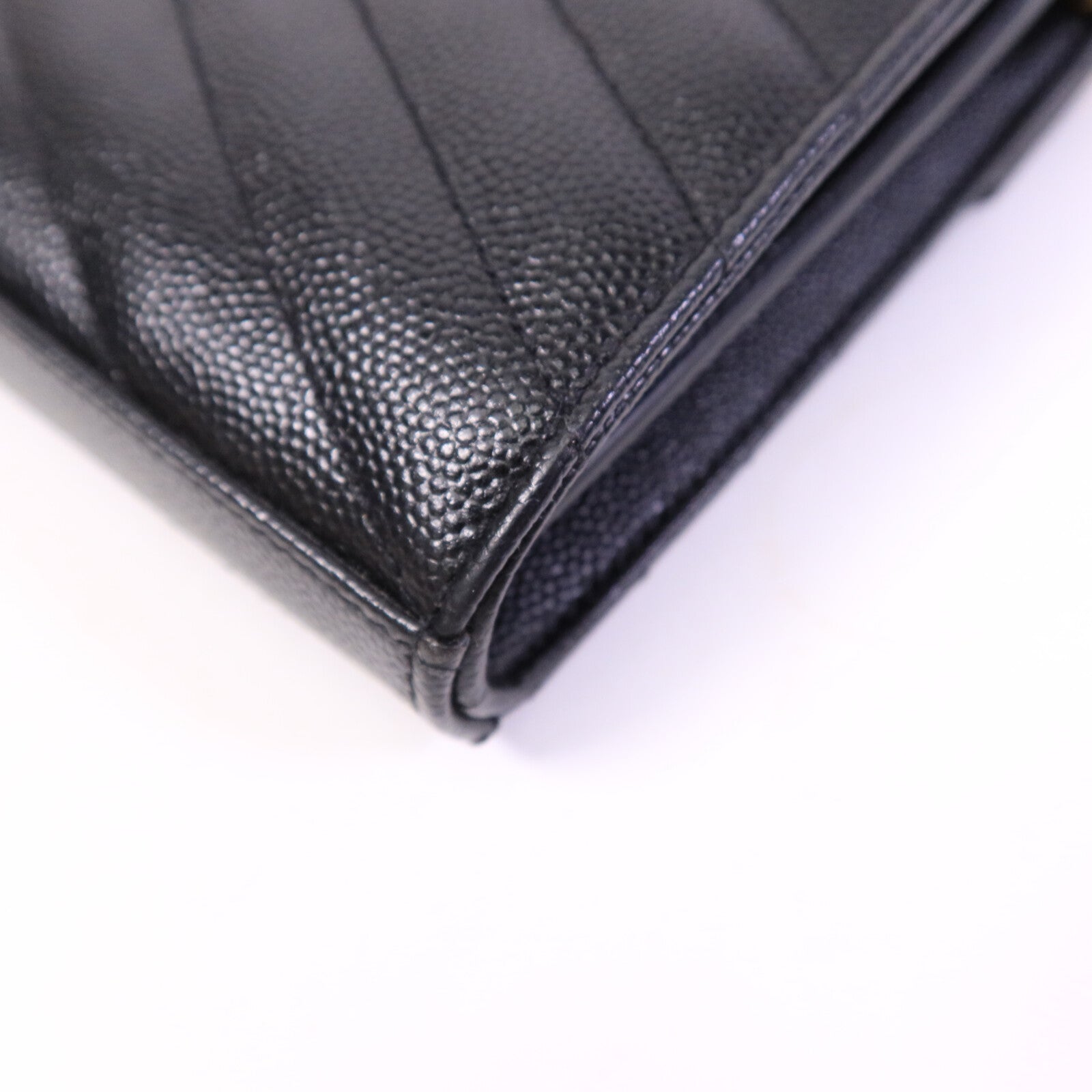 SAINT LAURENT 牛皮皮革Cassandre Envelope鏈帶肩背袋