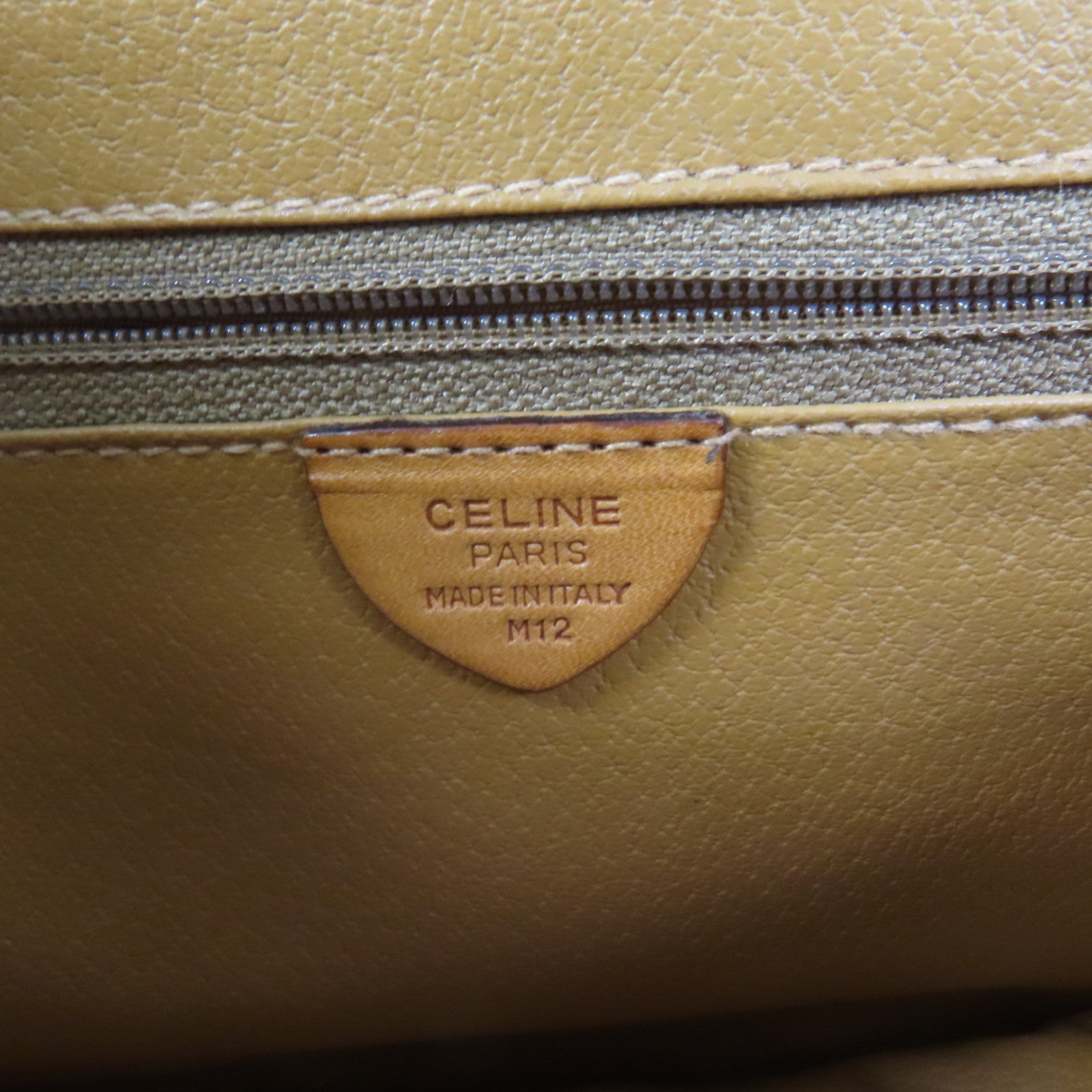 CELINE 塗層帆布Vintage Shoulder Bag金扣肩背袋