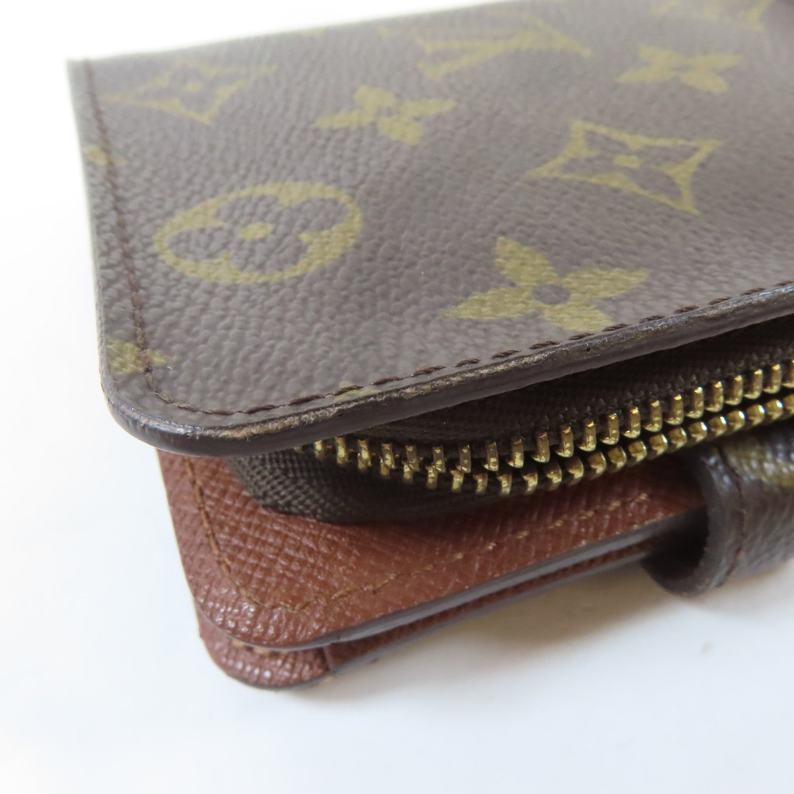 LOUIS VUITTON Monogram Wallet金扣錢包啡色