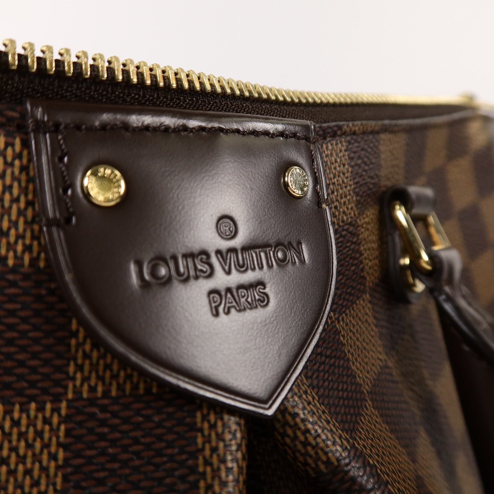 LOUIS VUITTON Damier Ebene Siena MM手挽肩背兩用袋