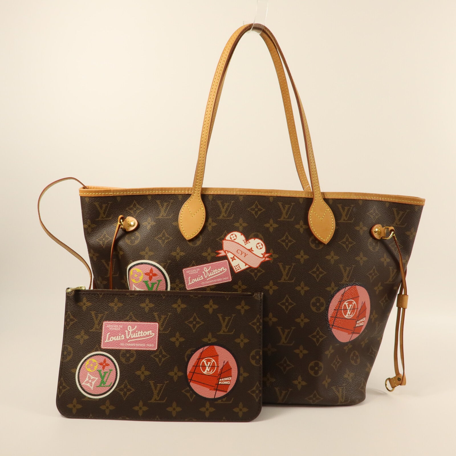 LOUIS VUITTON Monogram Neverfull MM手挽袋