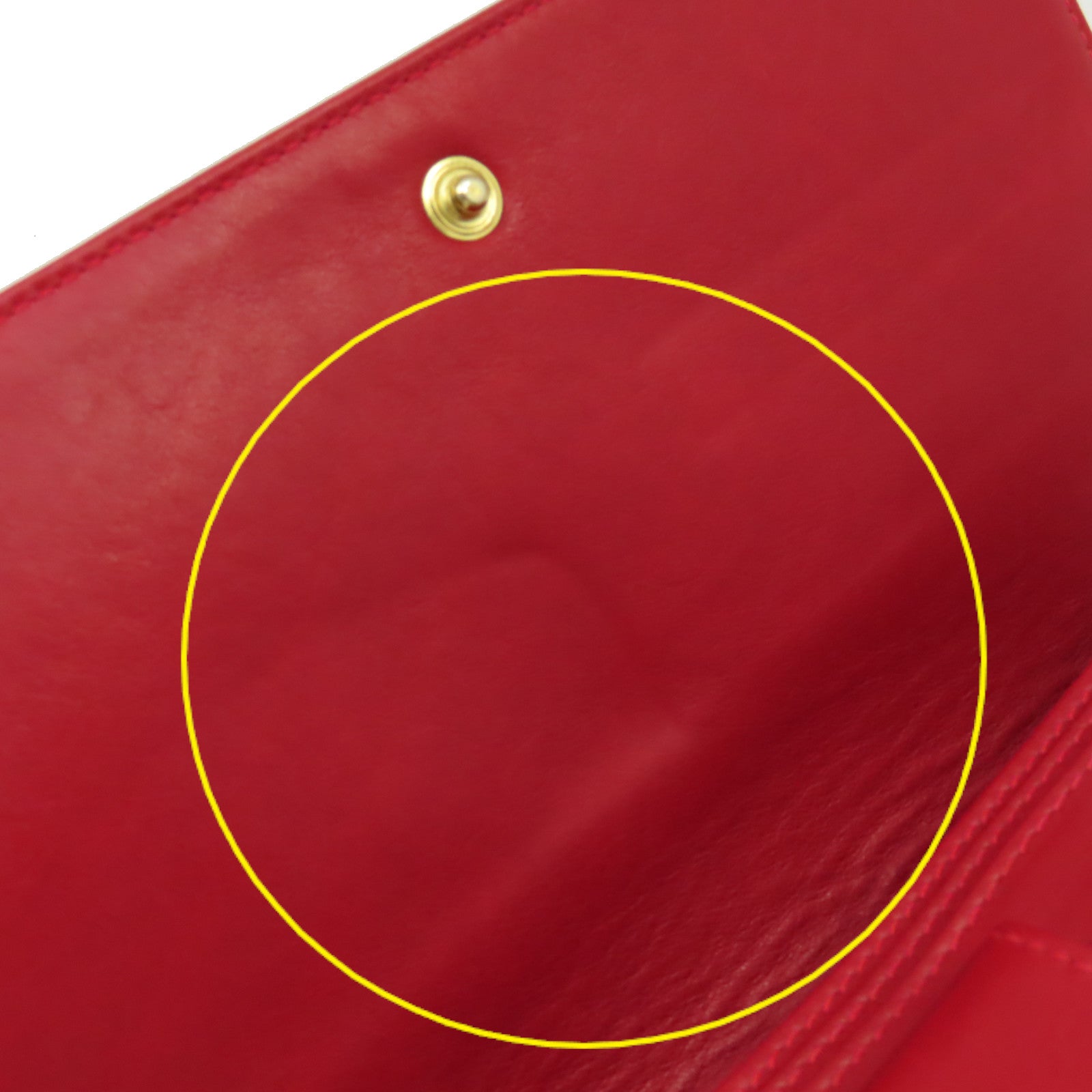 CHANEL 漆皮皮革Vintage Wallet On Chain Shoulder Bag金扣鏈帶肩背袋紅色