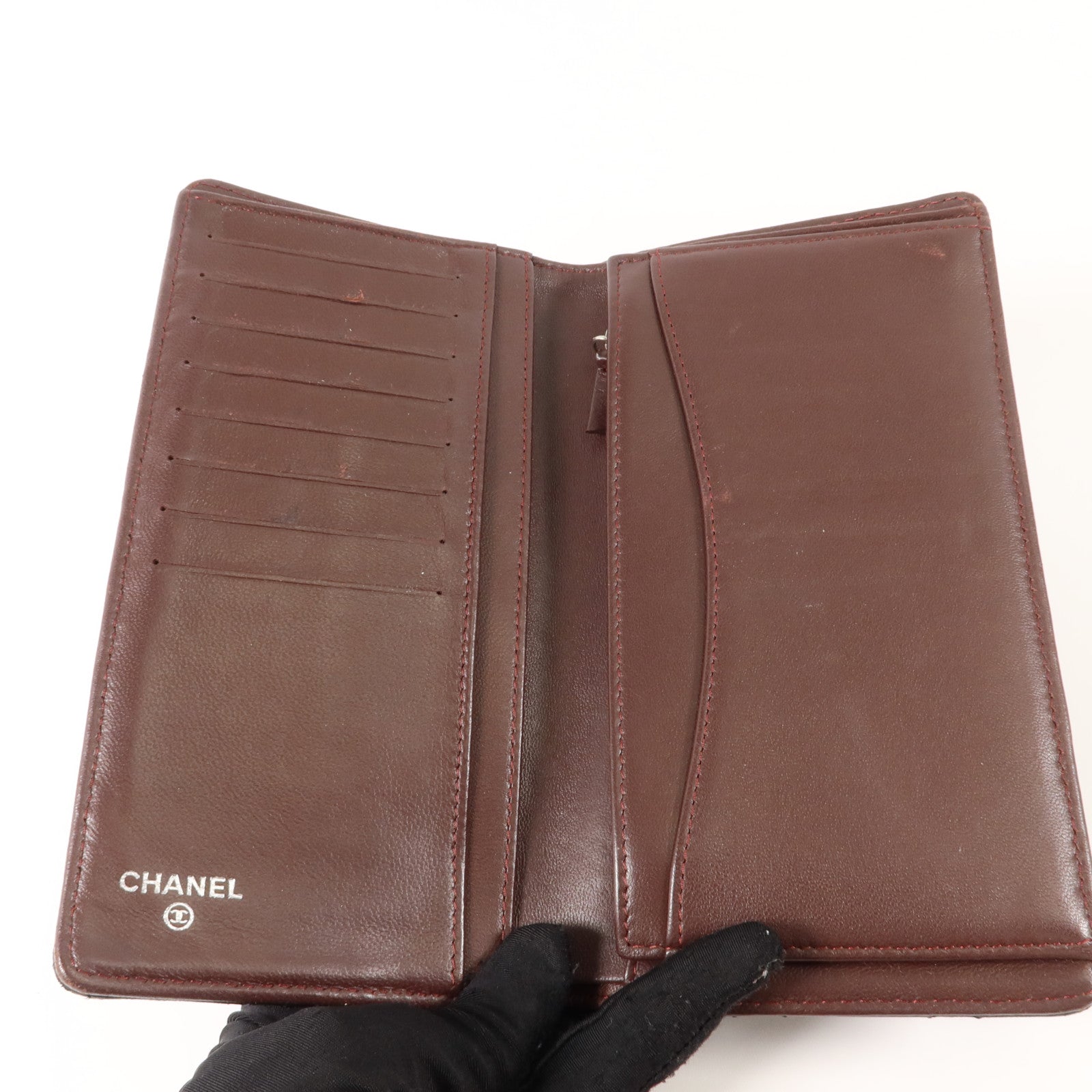 CHANEL 羊皮皮革Long Bifold Wallet長錢包