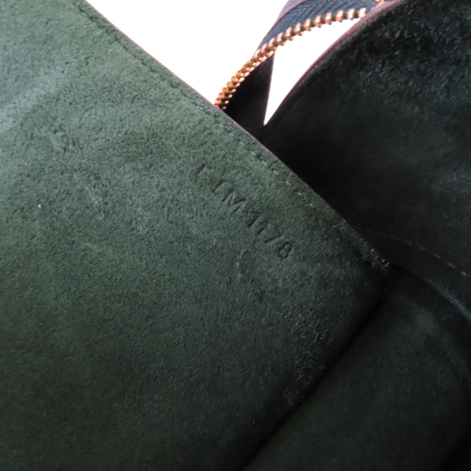 CELINE 牛皮皮革Belt 2Way Bag金扣手挽肩背兩用袋綠色