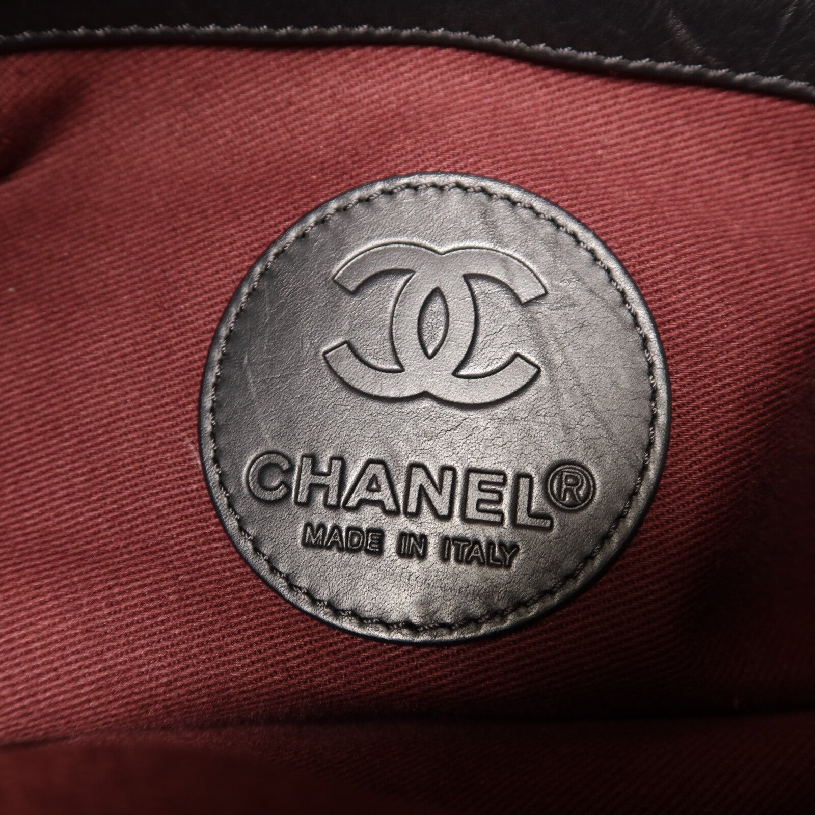 CHANEL 牛皮皮革Coco Cocoon銀扣手挽肩背兩用袋