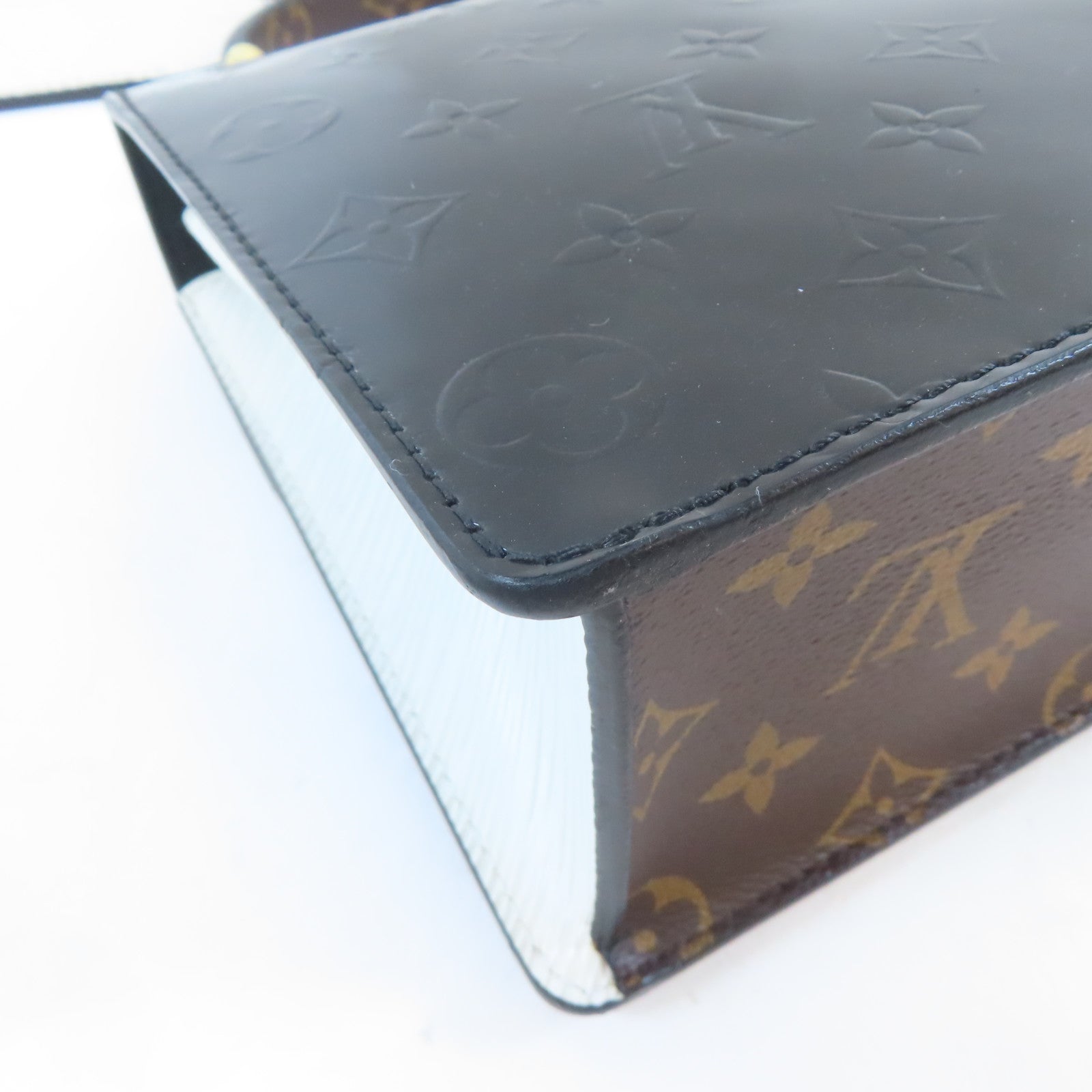 LOUIS VUITTON Vernis/Monogram/Epi Spring Street Bag金扣手挽肩背兩用袋黑色/啡色/白色