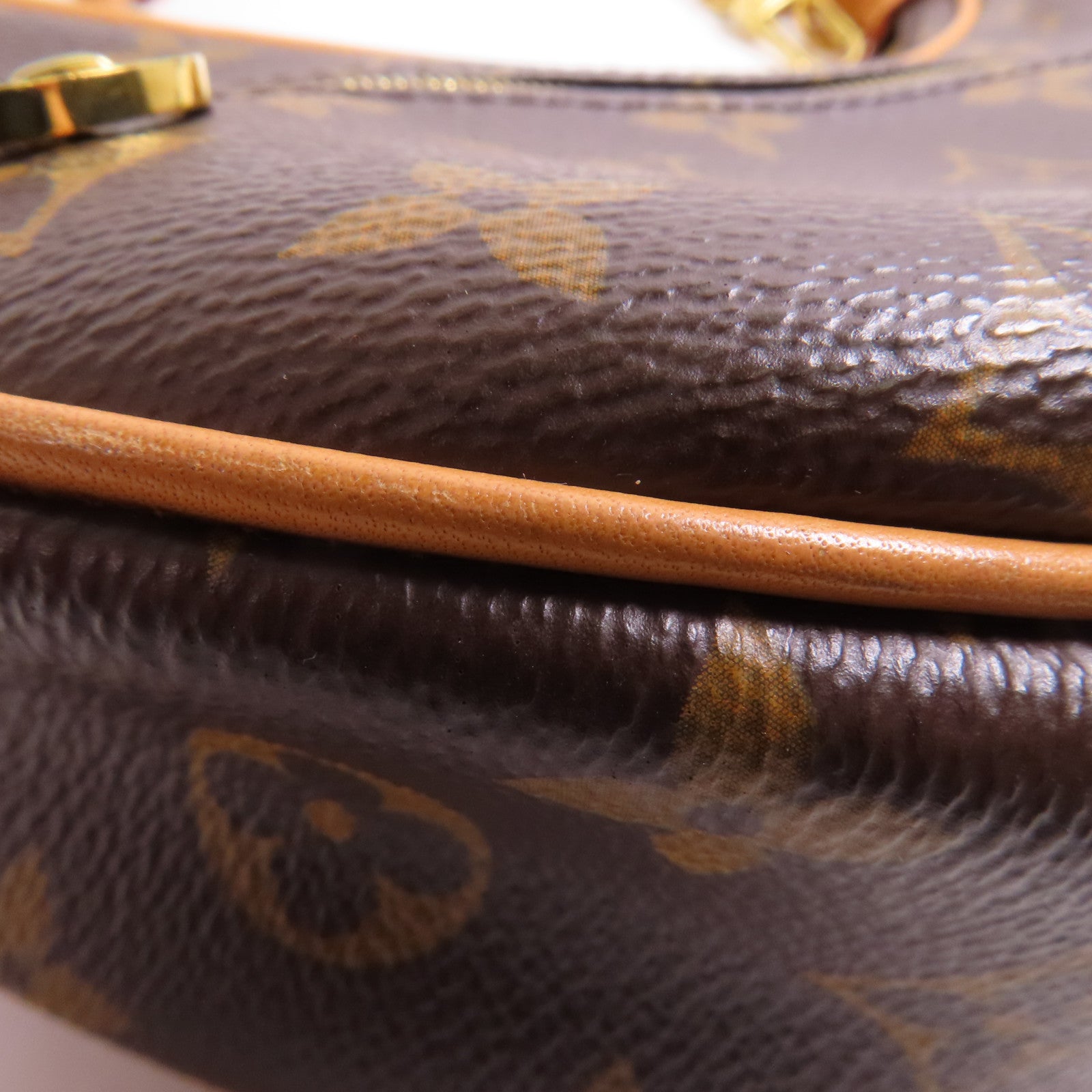 LOUIS VUITTON LV GHW Loop 2 Way Shoulder Bag M81098 Monogram Brown