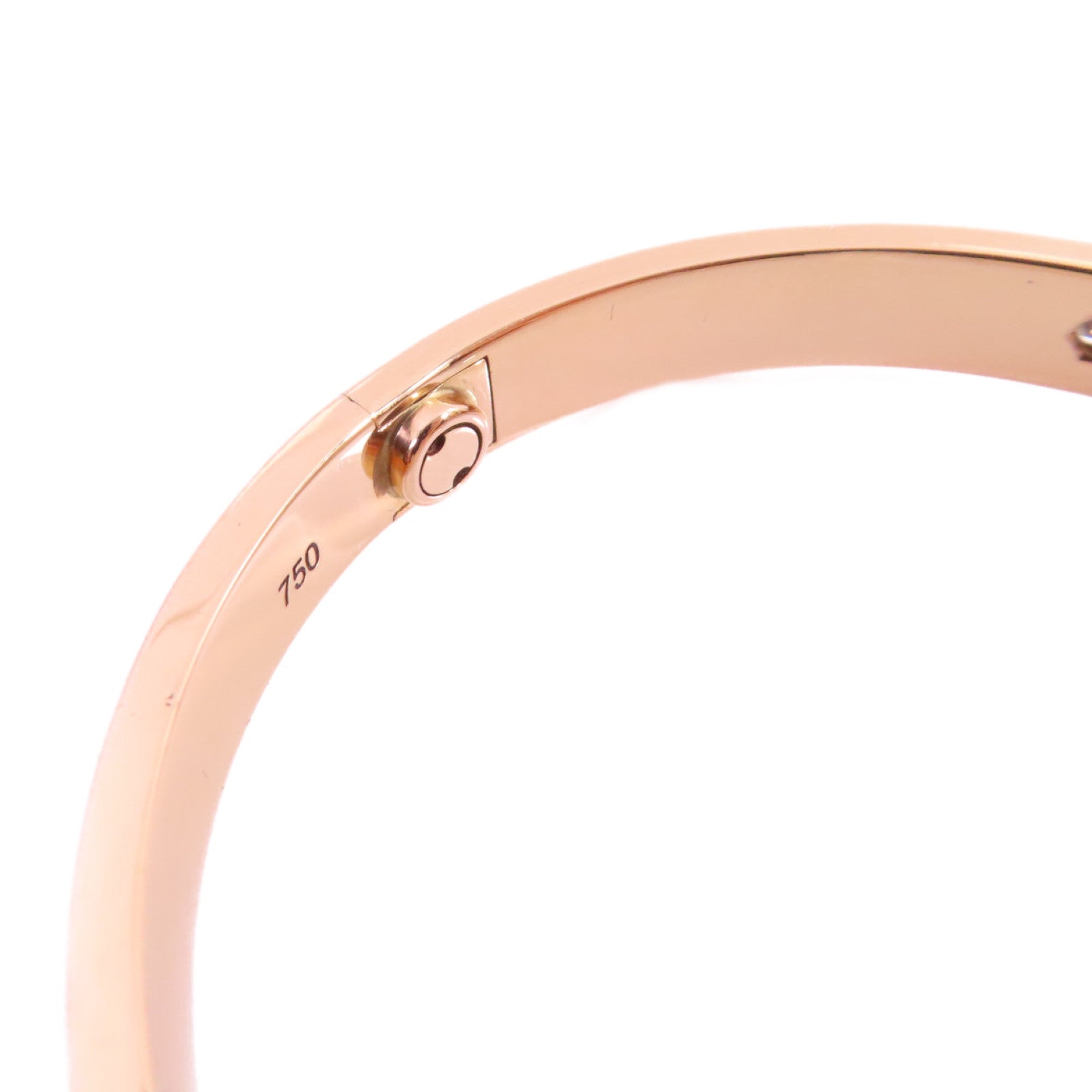 CARTIER 18K玫瑰金4 Diamond Love Bracelet手鐲Cartier#17