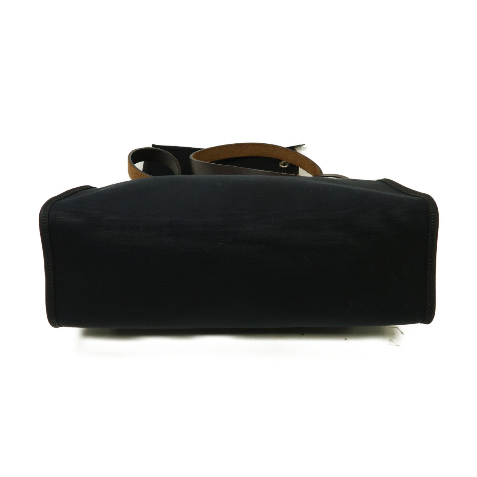 HERMES 【激減優惠】帆布Herbag PM銀扣手挽肩背兩用袋黒色