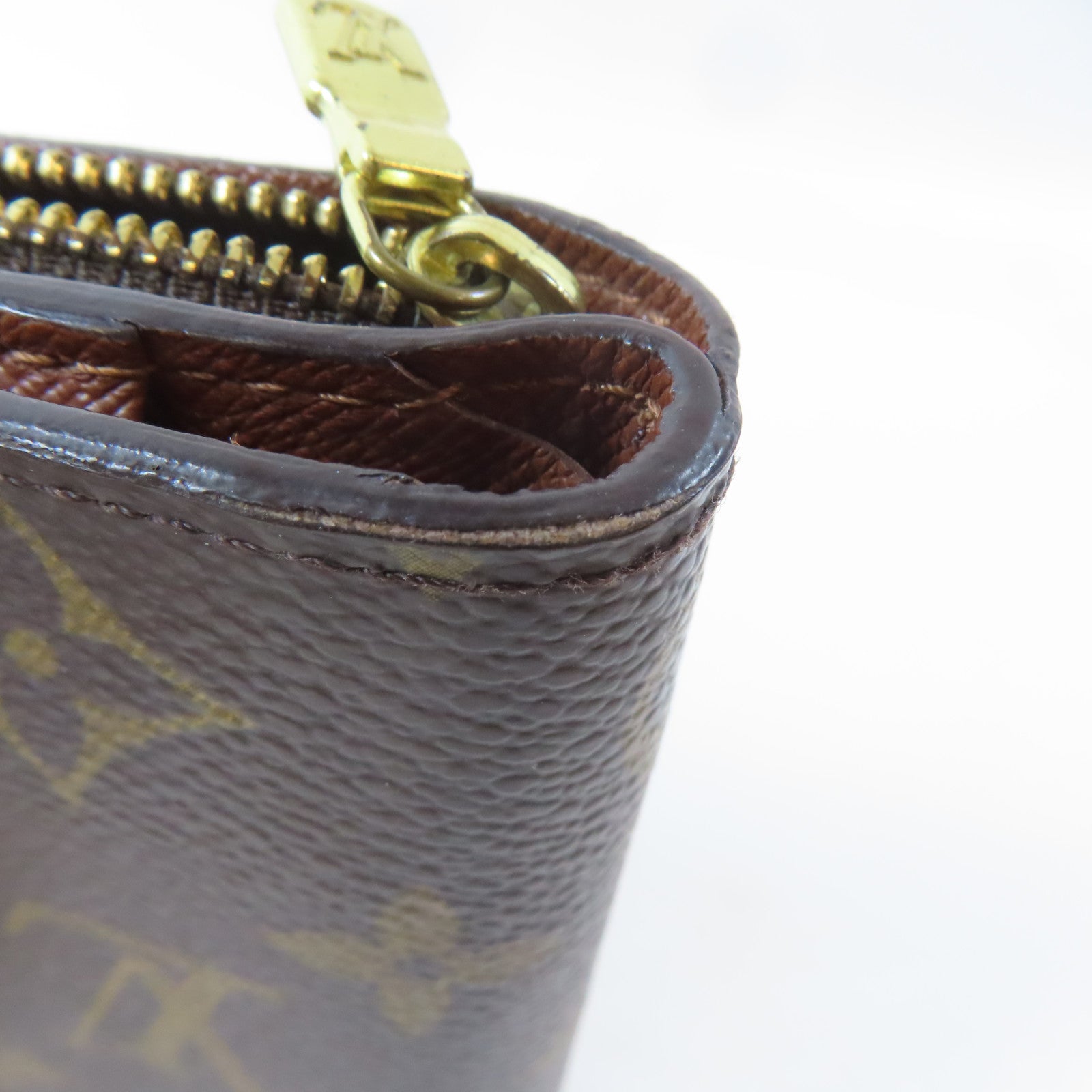 LOUIS VUITTON Monogram Wallet金扣錢包啡色