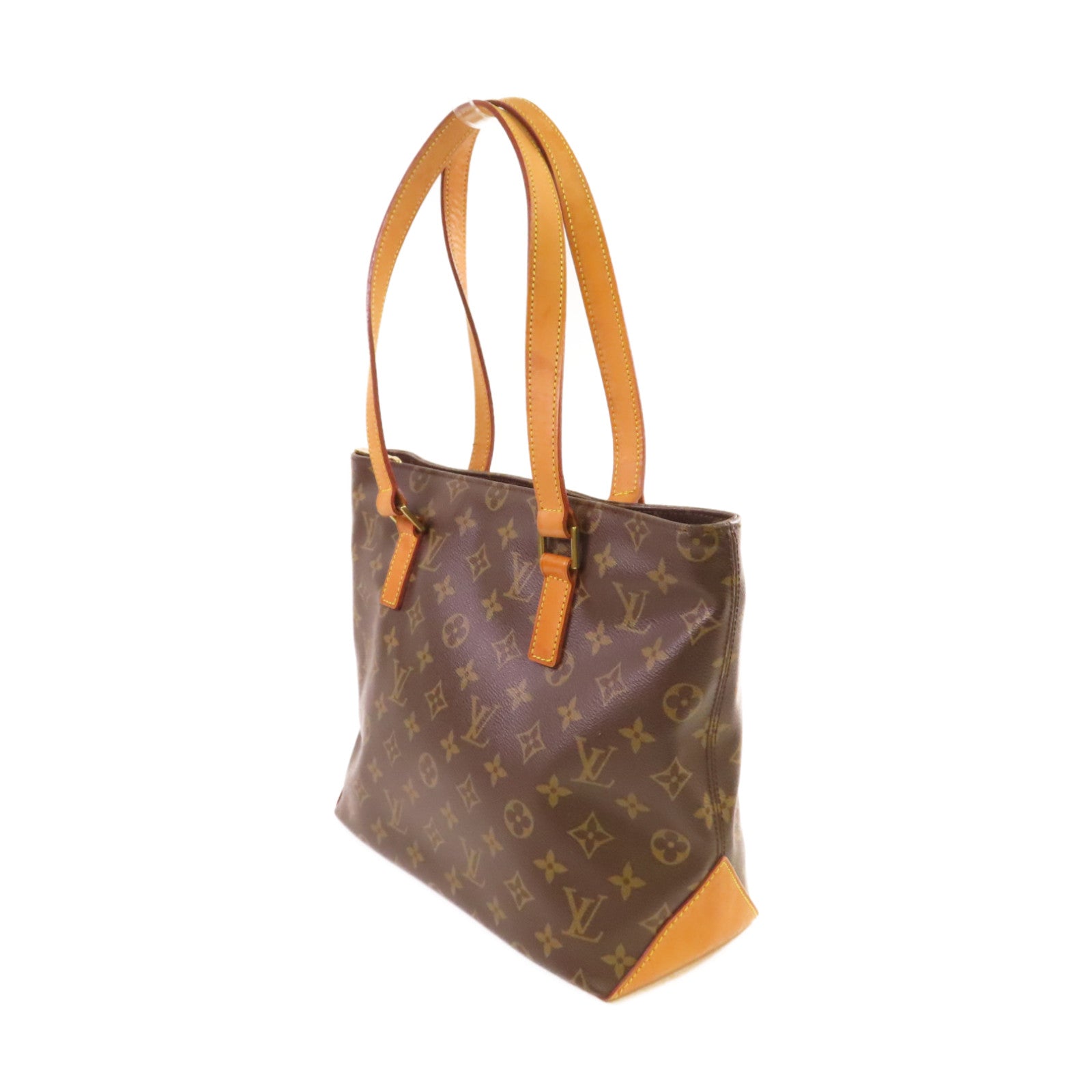 LOUIS VUITTON Monogram Cabas Piano Tote Bag金扣肩背袋啡色